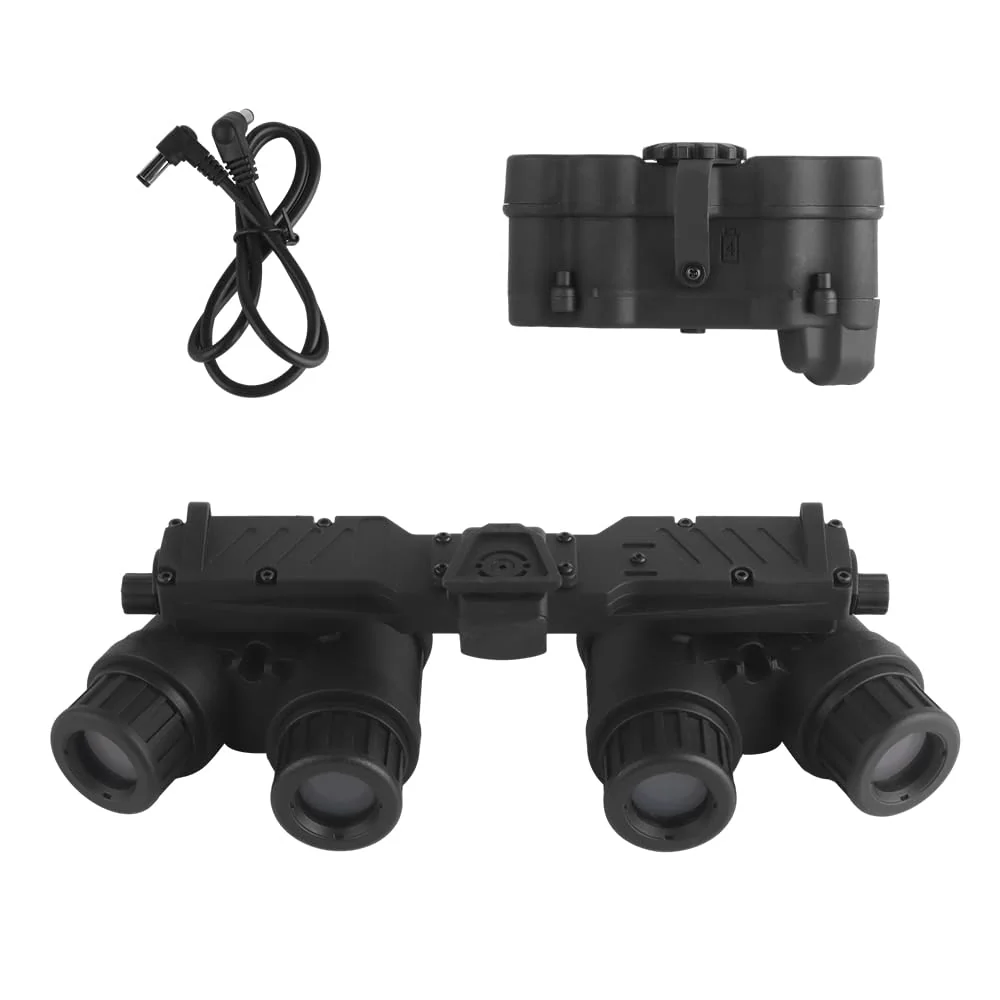 Tactical AN/PVS31 NVG Dummy Model,Helmet No Function Binocular Night Vision Goggle for Cosplay Display HLACC-69 BK Adjust