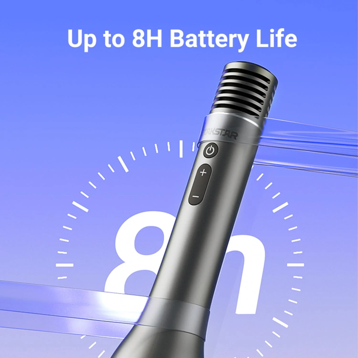 TAKSTAR Bluetooth Microphone Karaoke Wireless Mic & Voice Amplifier Microphone with Speaker, 4 Sound Effects & TF Card, 12W Portable Handheld Mic for Meeting Outdoors Speech Party Teaching(DA12) - Image 7