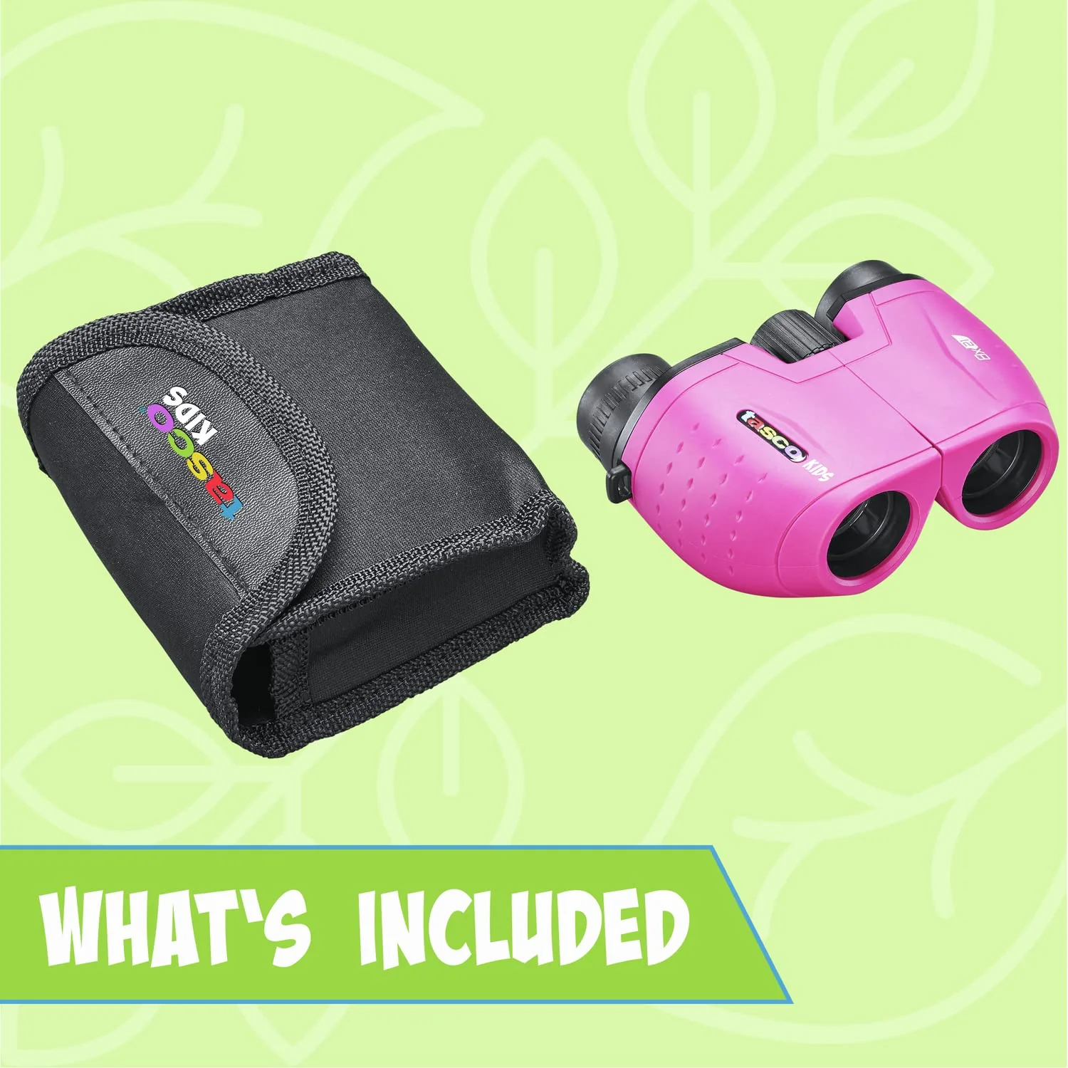 Tasco Kids Binoculars 8x21, Compact Binoculars for Kids Ages 3-12, Great for Adventures, Hiking, Camping, Travel, Bird Watching Not-Foldable Pink - Image 4