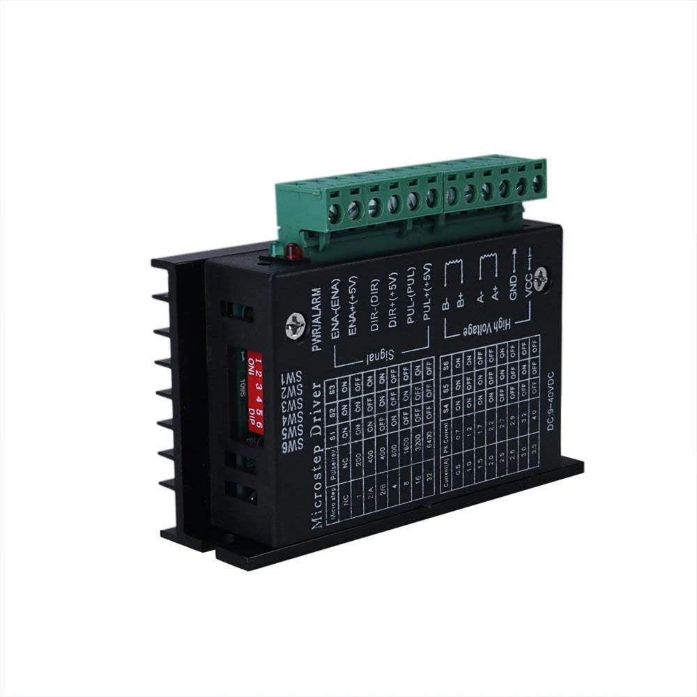 TB6600 4A 9-42V Stepper Motor Driver Controller TB6600 32 Segments 2/4 Phase Hybrid Stepper Motor Driver Board for Nema 17 23 34 Step Driver 1 piece