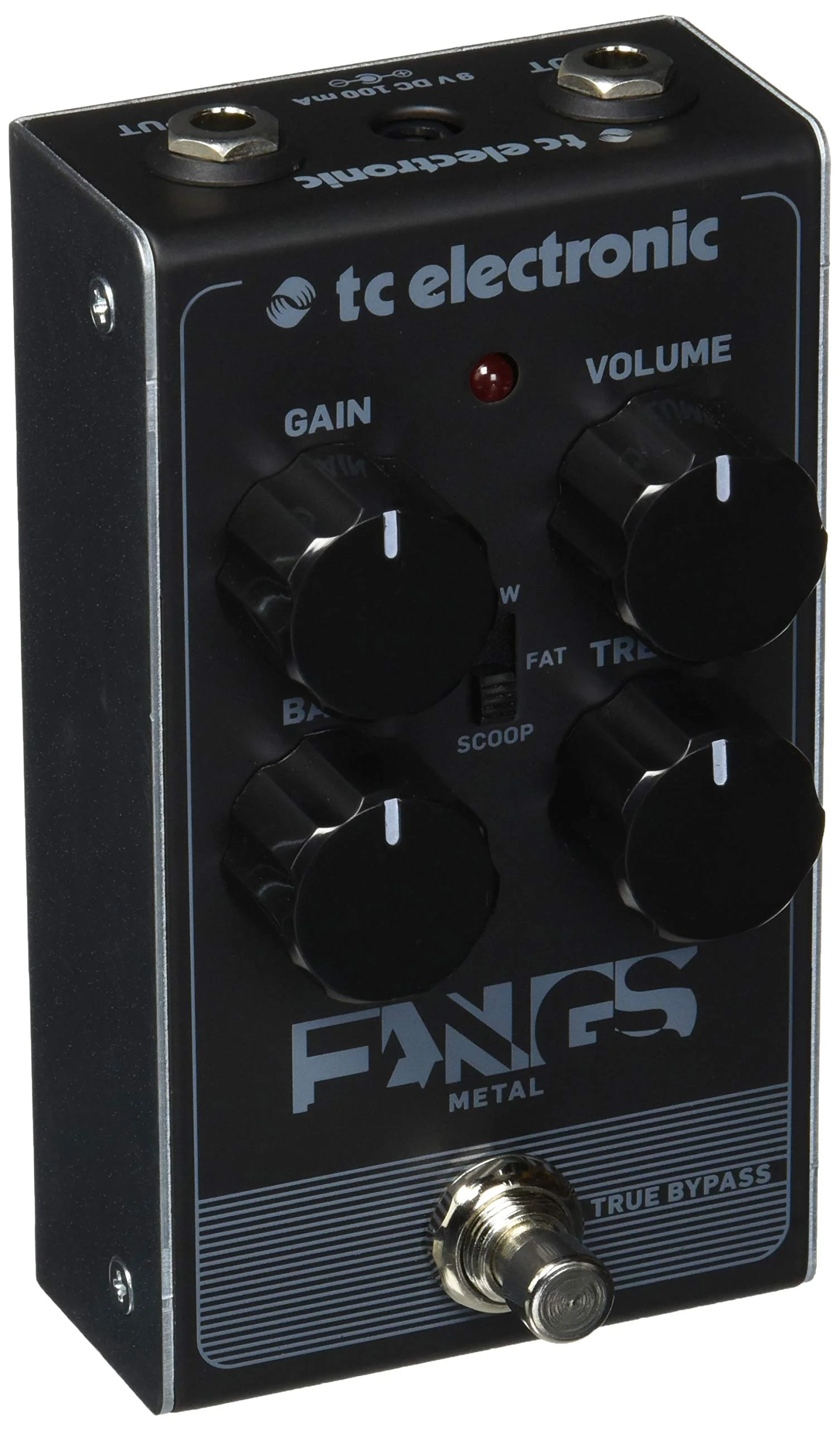 TC Electronic FANGS METAL DISTORTION Ultra-Thick, High Gain Distortion with Super Tight Response Single