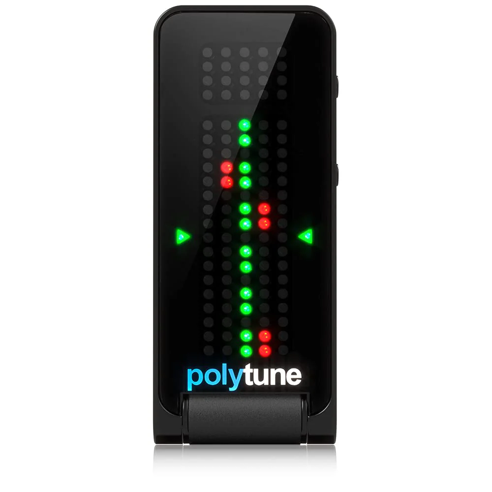 TC Electronic POLYTUNE CLIP Clip-On Tuner with Polyphonic, Strobe and Chromatic Modes and 108 LED Matrix Display for Ultimate Tuning Performance Black - Image 5