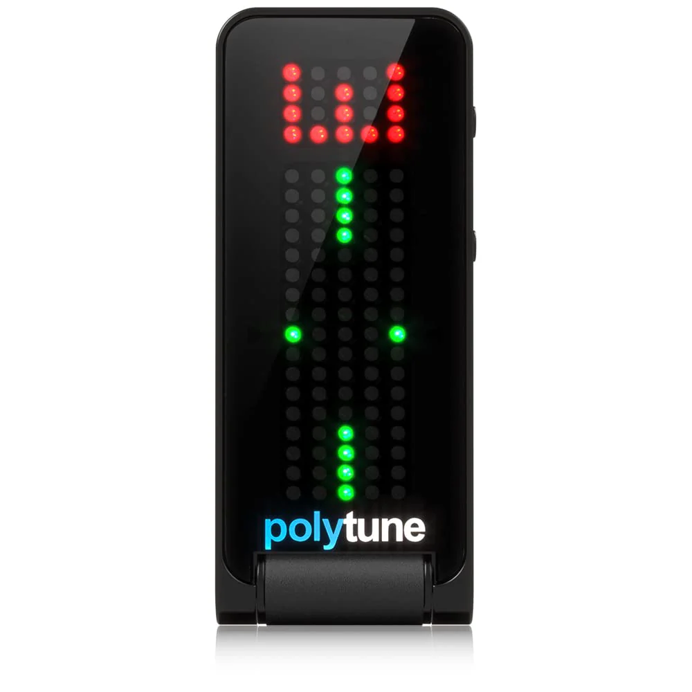 TC Electronic POLYTUNE CLIP Clip-On Tuner with Polyphonic, Strobe and Chromatic Modes and 108 LED Matrix Display for Ultimate Tuning Performance Black - Image 6