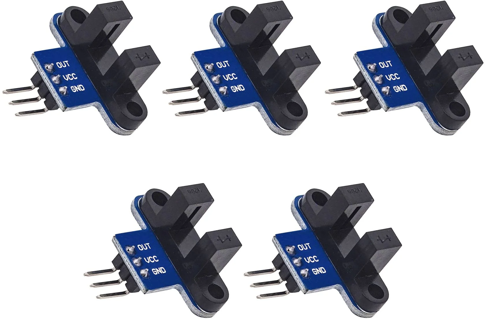 TECNOIOT 5pcs Infrared Slotted Optical Speed Sensor Detection Optocoupler Module
