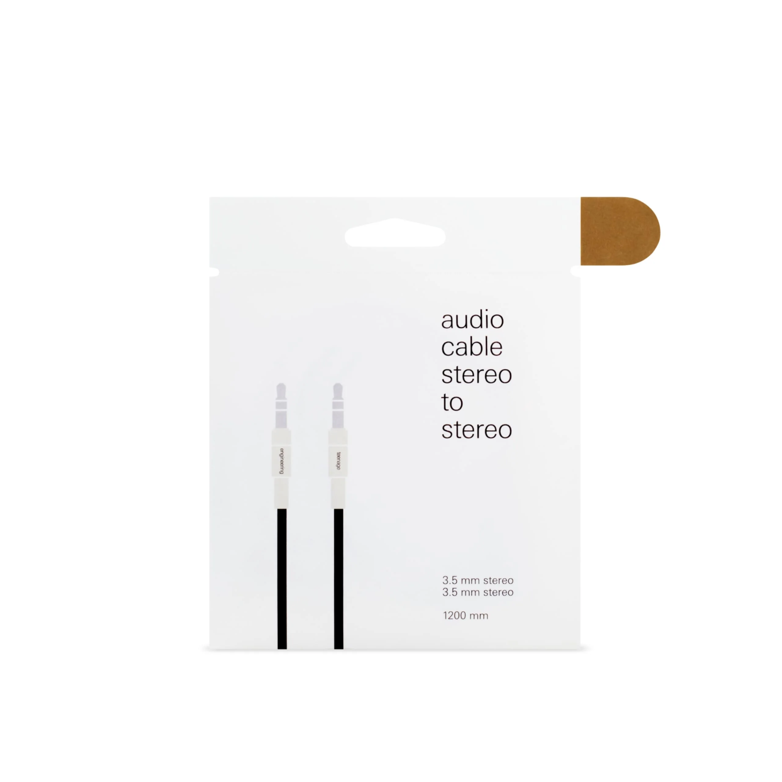 teenage engineering textile audio cable 3.5 mm - 3.5 mm, 1200 mm | 47 in (black) - Image 4