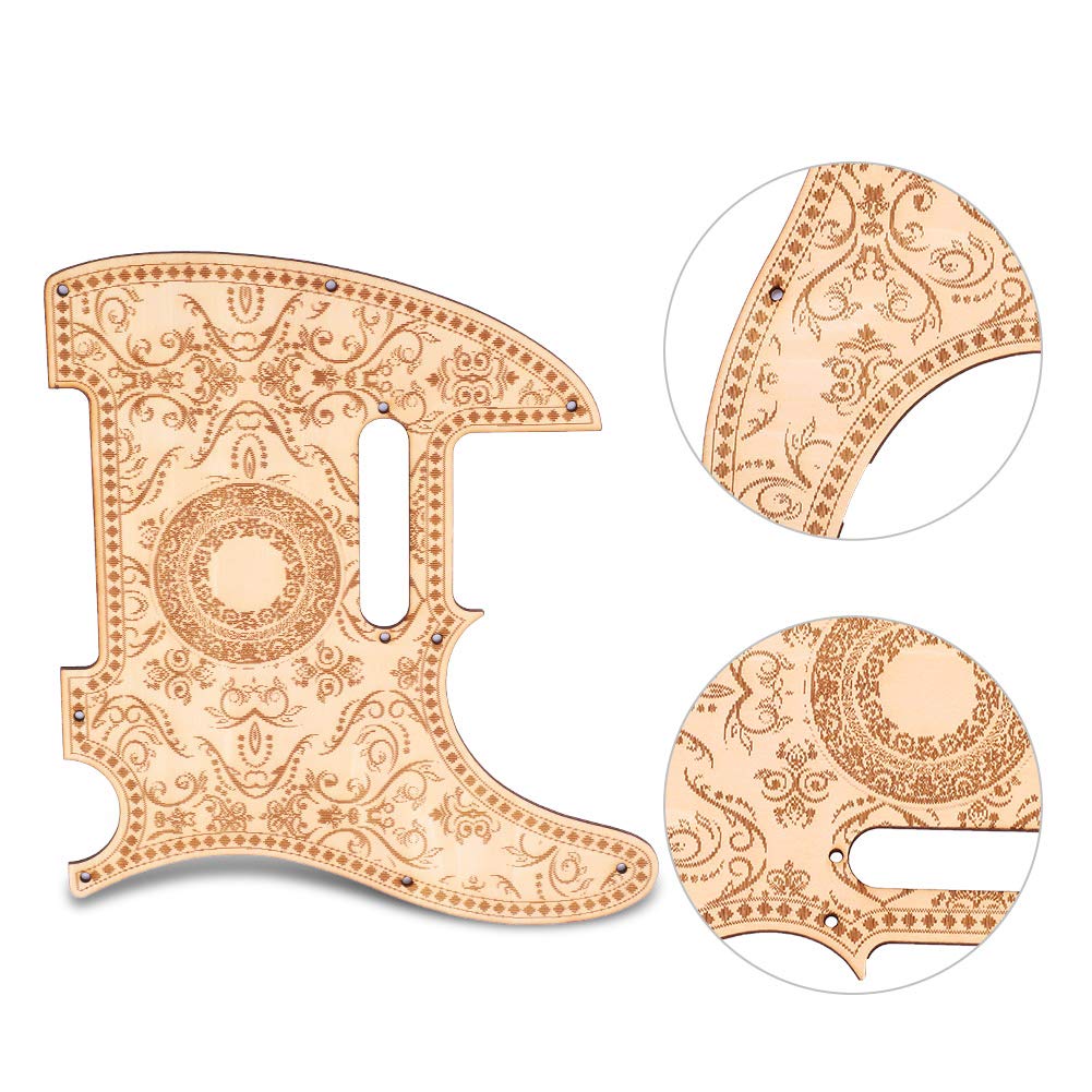 Telecaster Pickguard, Maple Wood Telecaster Control Plate, Guitar Pickguard Suitable for TL Electric Guitar - Image 7