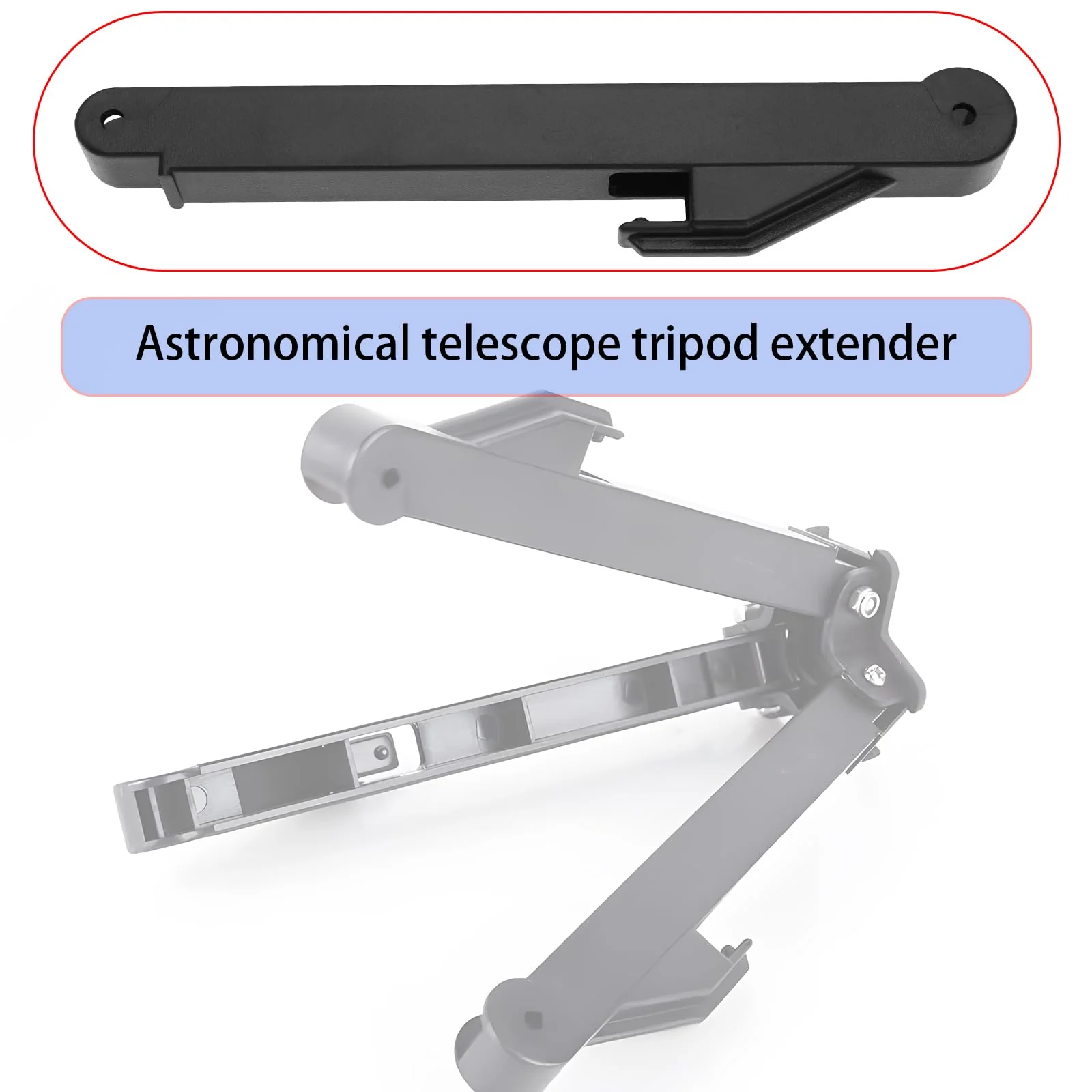 Telescopes Tripod Spreader Single Arm Compatible with AstroMaster Compatible with NexStar SLT Compatible with NexStar GT Telescopes 17x3.08cm Black - Image 2