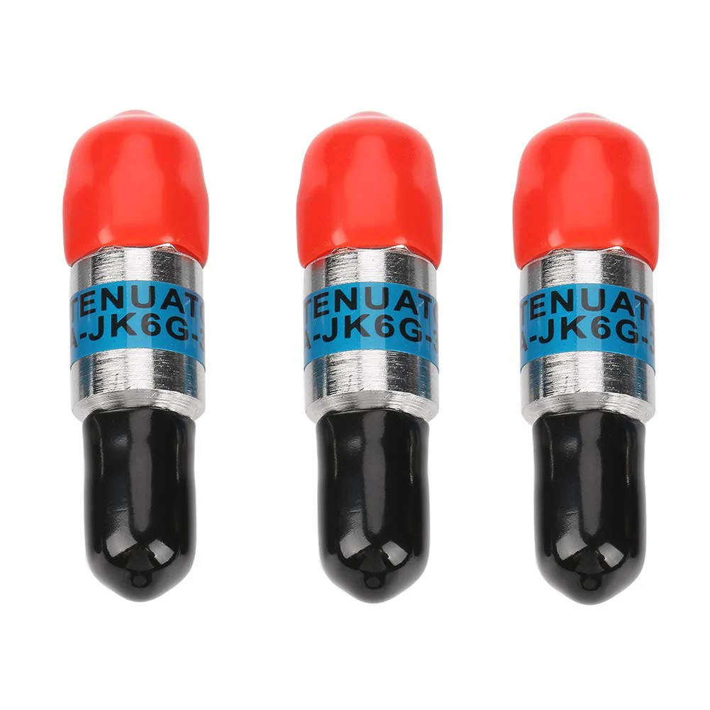 Telituny 3 Pieces Attenuator, SMA-JK Male to Female RF Coaxial Damper 2 Watt 6.0 GHz 50Ω Connector RF Coaxial DC Block Fixed Attenuator for Electrical Use (10 dB) 10db