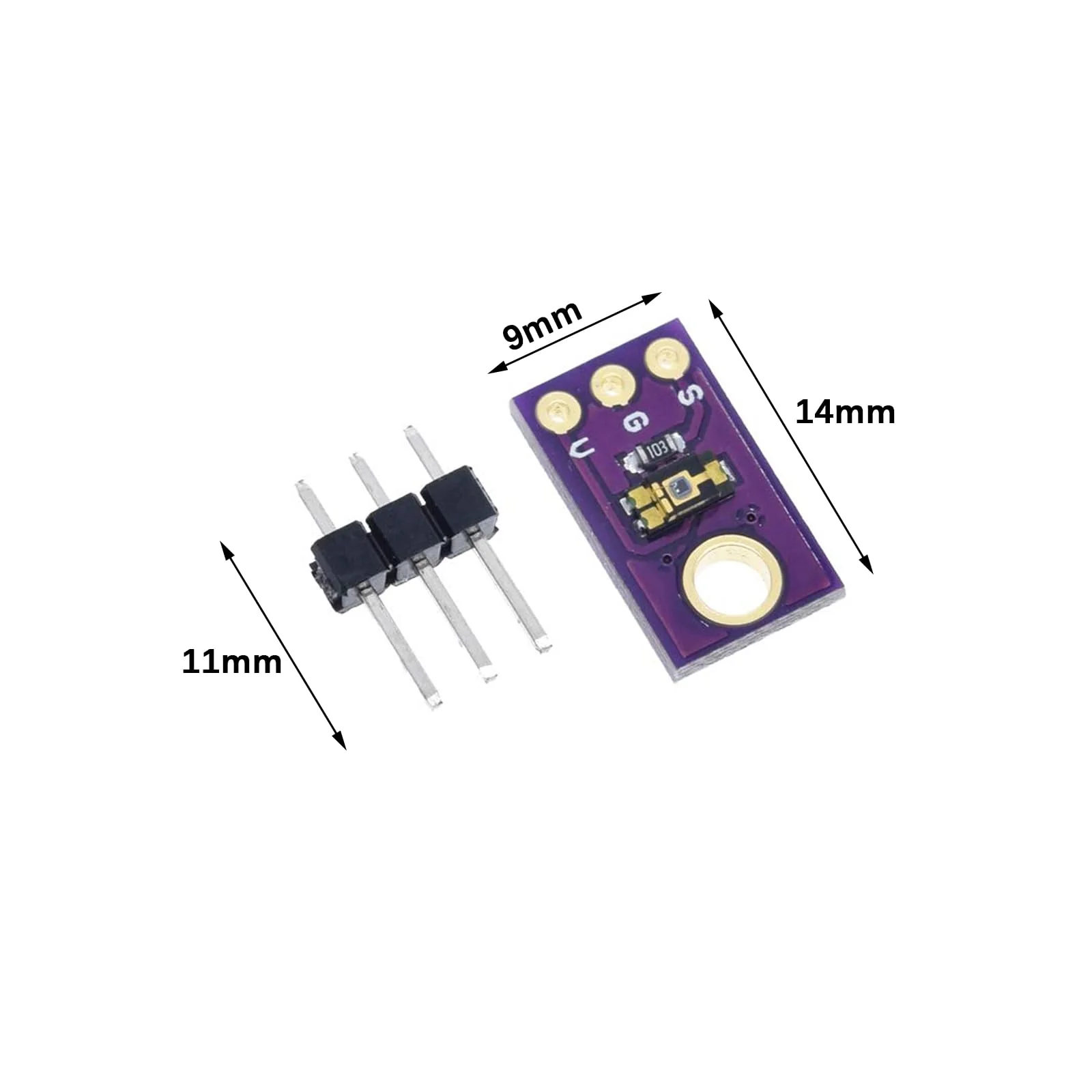 TEMT6000 Light Sensor Module Ambient Light Analog Light Intensity Detection Module (8) 8 - Image 2