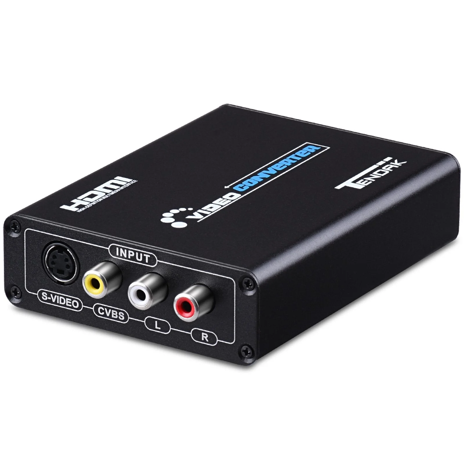 Tendak 3RCA AV CVBS Composite & S-Video R/L Audio to HDMI Converter Adapter Support 720P/1080P with 3RCA S-Video Cable for NES SNES N64 PS2 PS3 HDTV - Image 2