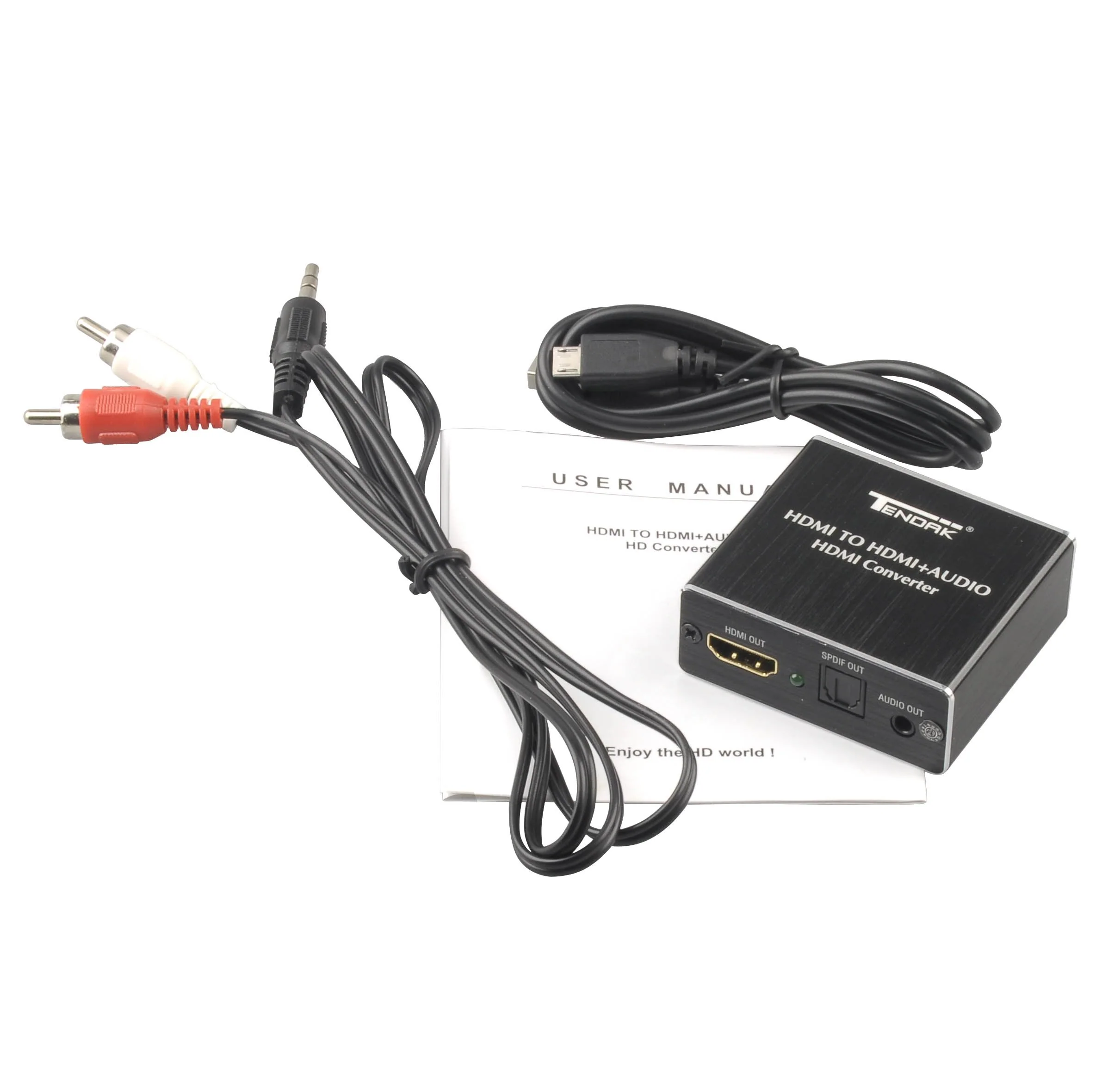 Tendak HDMI Audio Extractor, 4K 30Hz HDMI Audio Splitter to Optical TOSLINK SPDIF + 3.5mm Stereo Audio Adapter, Compatable for TV, PC, PS3/4/5, Blu-ray/DVD/HD Player - Image 8