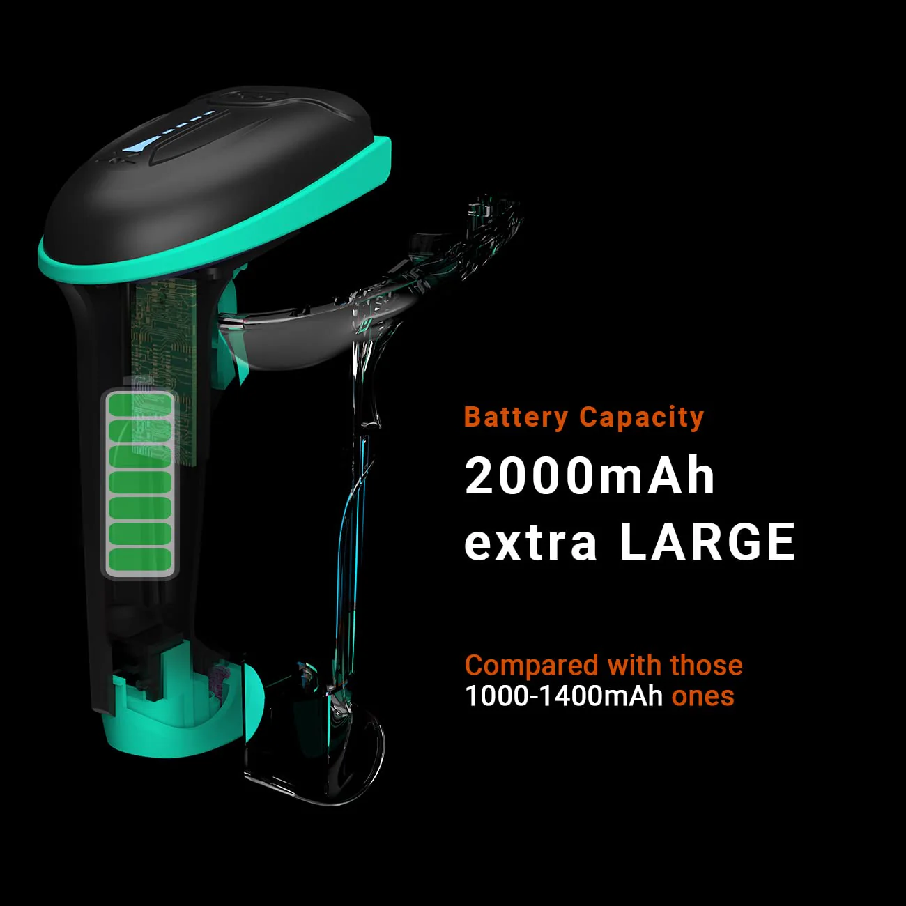Tera Barcode Scanner Wireless Versatile 2-in-1 (2.4Ghz Wireless+USB 2.0 Wired) with Battery Level Indicator 328 Feet Transmission Distance Rechargeable 1D Laser Bar Code Reader USB Handheld (Blue) - Image 3