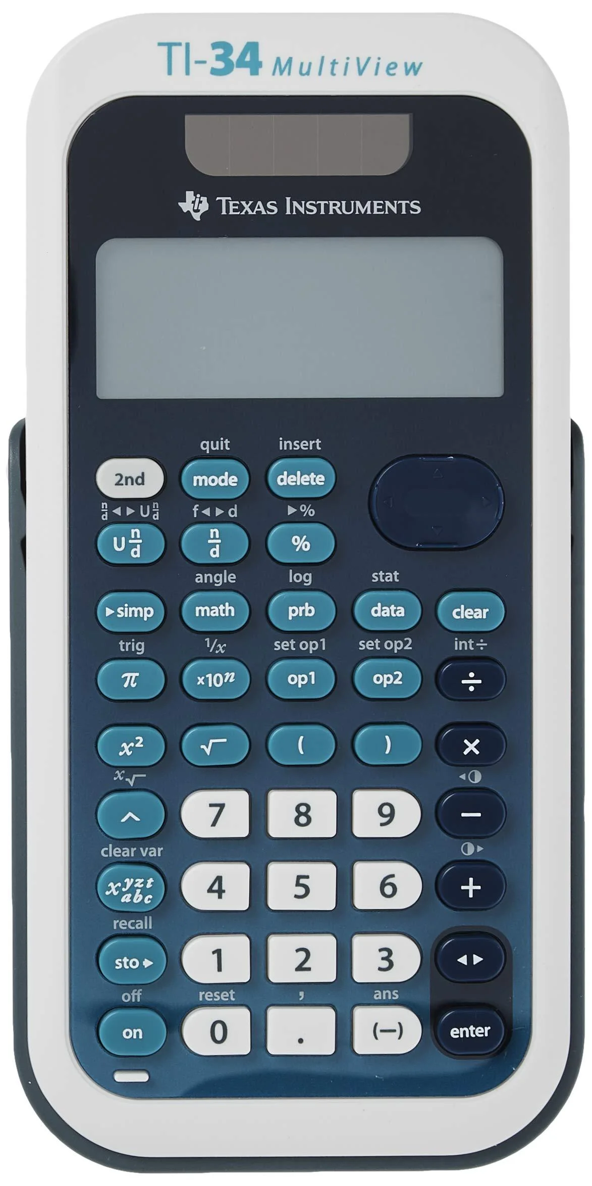 Texas Instruments TI-34 MultiView Scientific Calculator Blue, White Single Pack