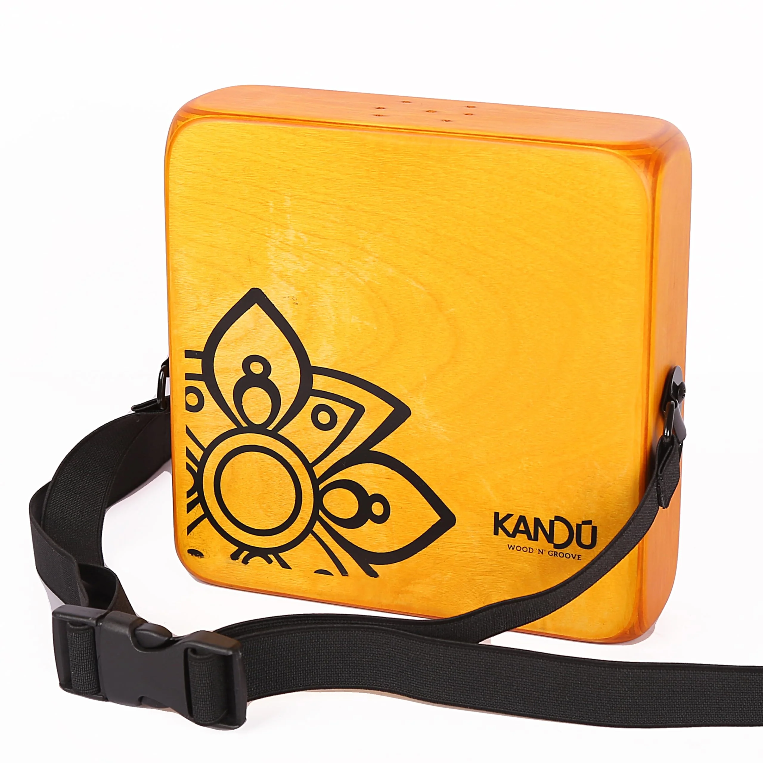 The Kandu Mashbox - is the first-ever wearable drum shaker,small Cajon designed to meet the needs of every percussionist-natural (Yellow) Yellow