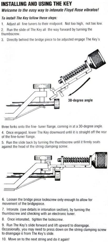 The Key - Floyd Rose Intonation Tool Intonation adjuster for Floyd Rose Black - Image 4