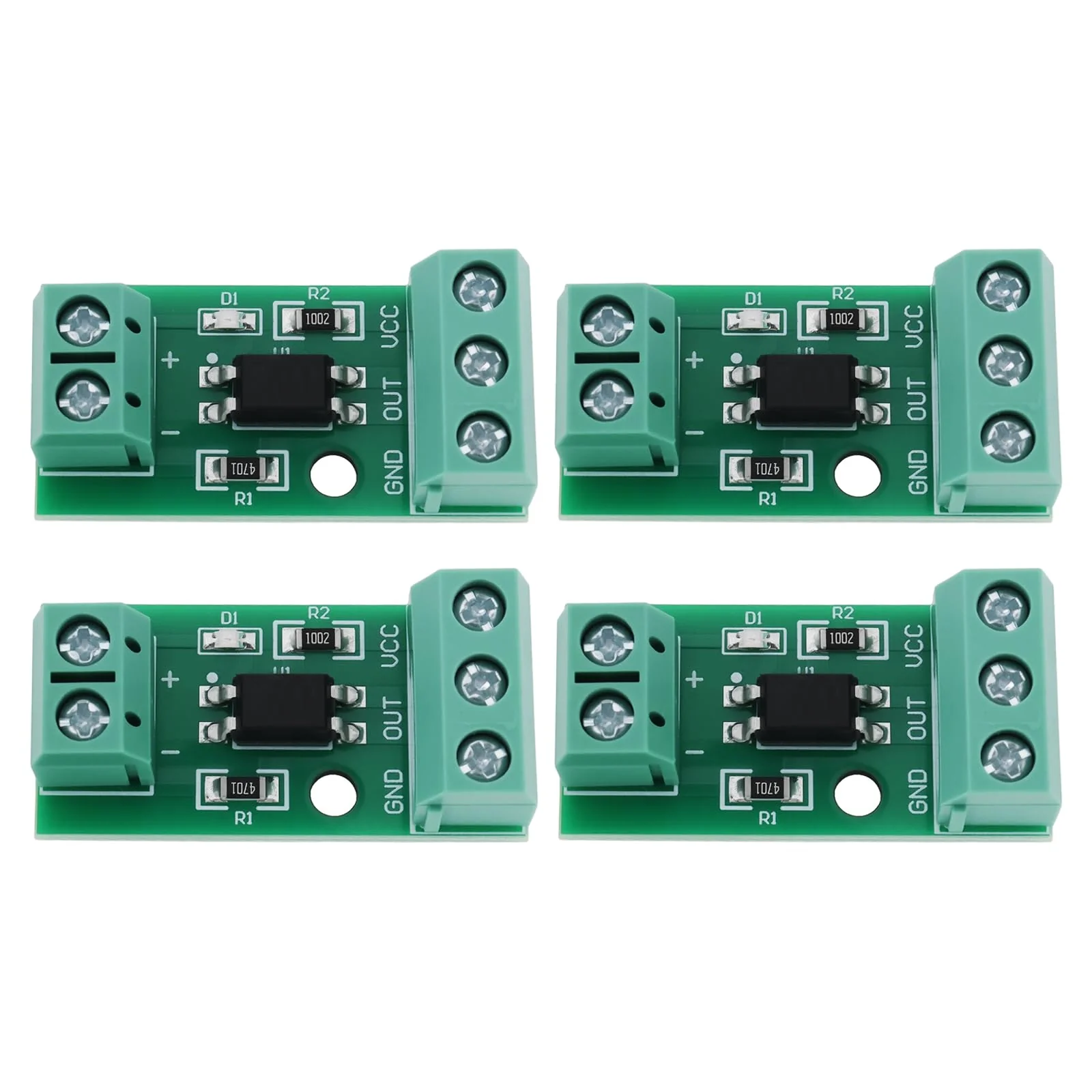 The Lord of the Tools 4X 1-Channel PC817 Optocoupler Isolation Module (12V) Suitable for Photoelectric Isolator Signal Ssolation and Anti-Interference 12V