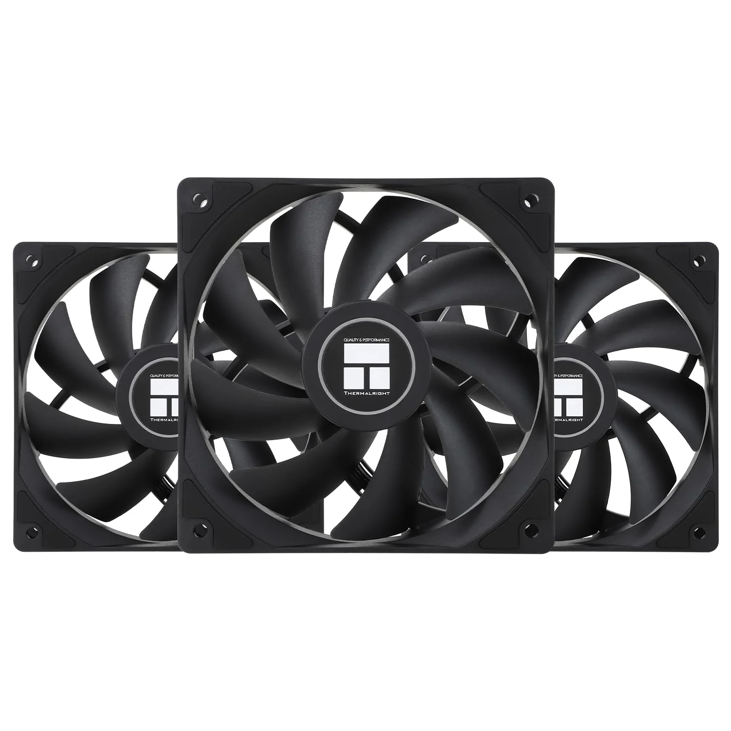 Thermalright TL-C12C CPU Fan 120 mm Case Cooler, 4-Pin PWM Quiet Computer Cooling with S-FDB Bearing Included, up to 1550RPM PC Cooling (3 Quantities) TL-C12C X3