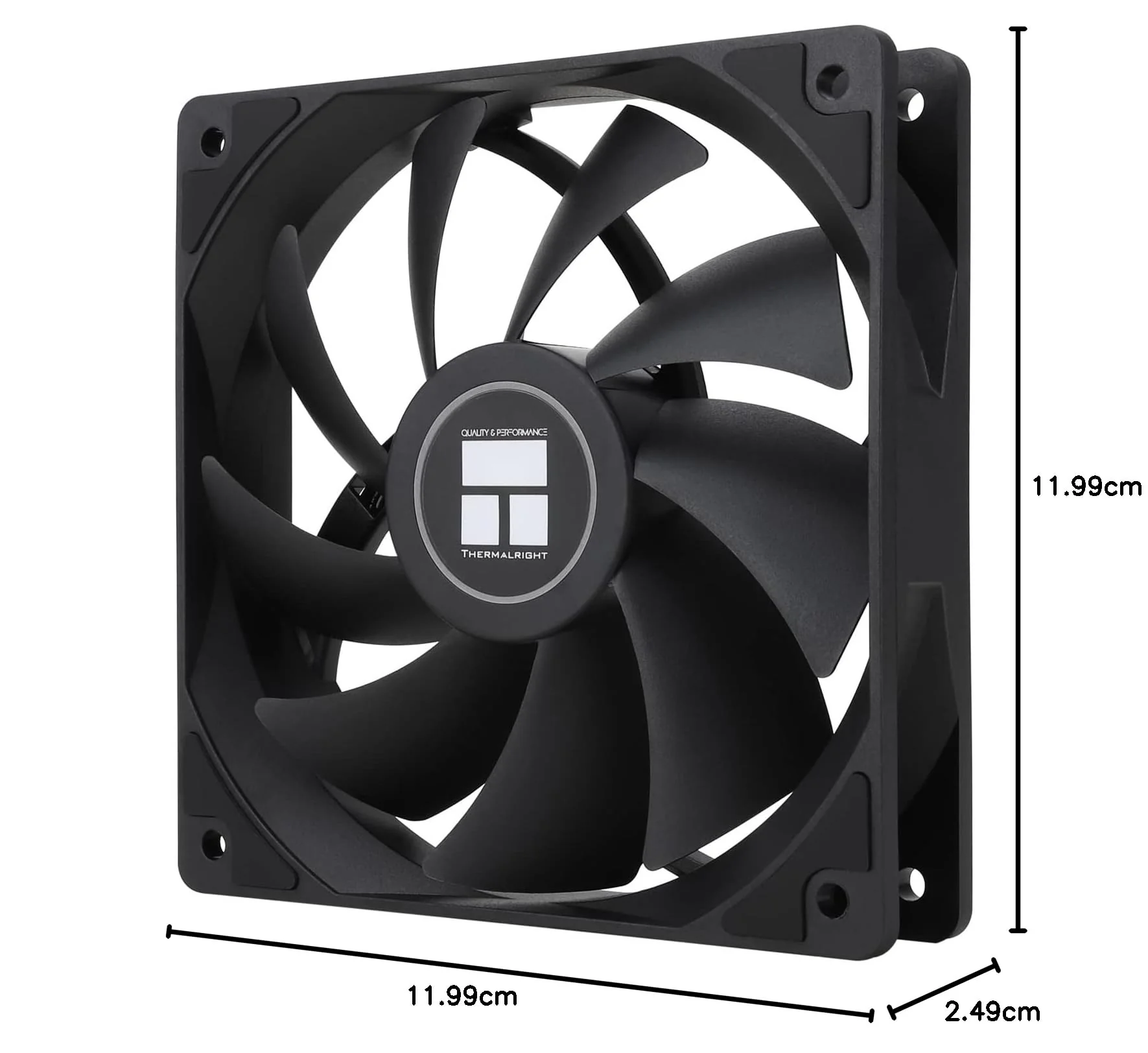 Thermalright TL-C12C CPU Fan 120 mm Case Cooler, 4-Pin PWM Quiet Computer Cooling with S-FDB Bearing Included, up to 1550RPM PC Cooling (3 Quantities) TL-C12C X3 - Image 10