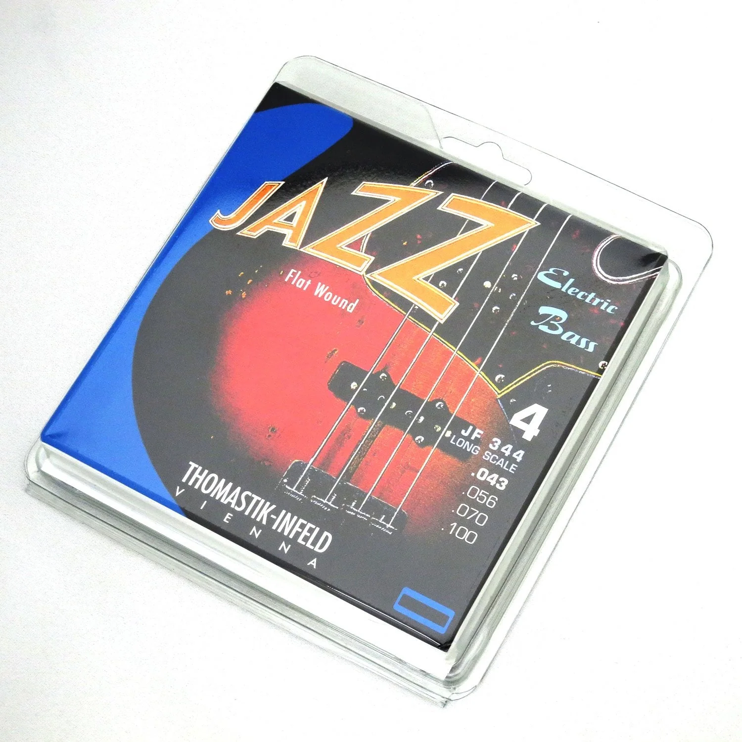 Thomastik-Infeld Bass Guitar Strings - Flatwound Bass Strings For a Rich and Warm Traditional Jazz Sound - Durable String Set Includes JF34043 JF34056 JF34070 JF34100 - Made in Vienna long scale 34" 4-string flatwound - Image 3