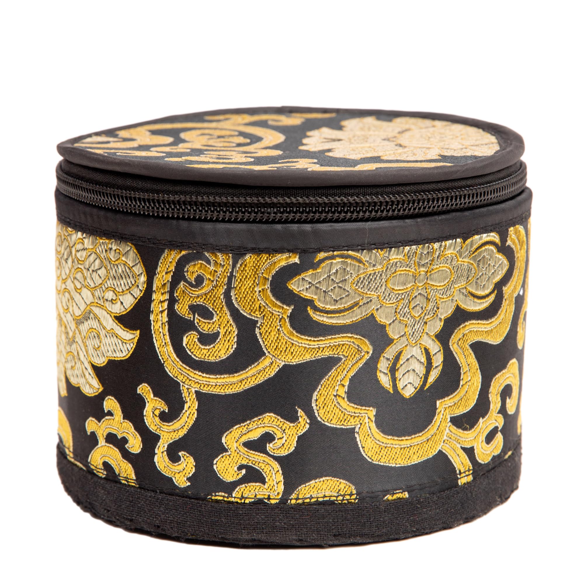 Tibetan Singing Bowl Set - 4" Easy To Play Authentic Handmade For Meditation Sound 7 Chakra Healing By HIMALAYAN BAZAAR (Black with Box, 4") - Image 3