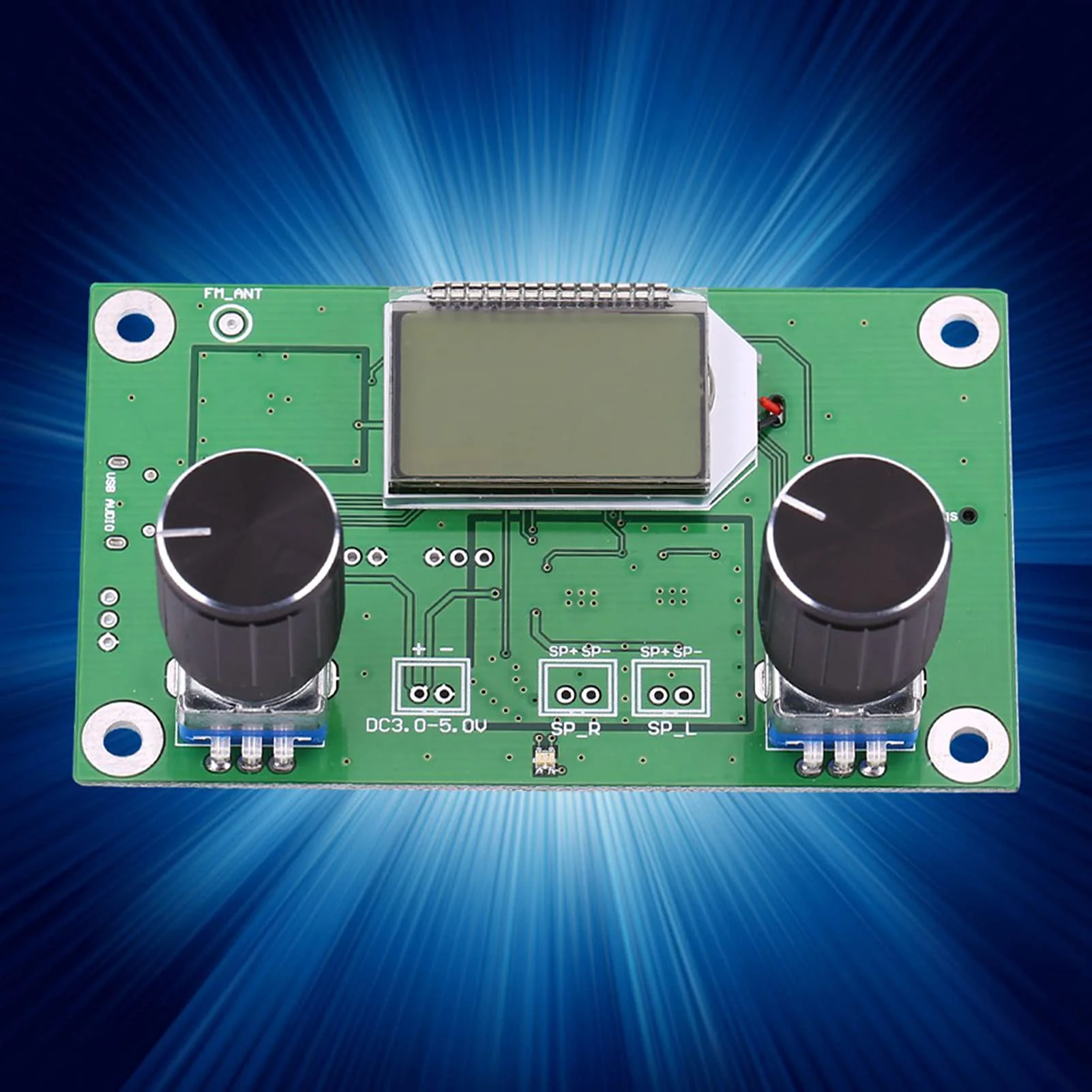 Tiiyee Digital FM Receiver Module, Radio Receiver Module DC 3V to 5V Stereo Adjustable Frequency Modulation Wireless for Receive DSP PLL 76MHz to 108MHz Support Serial Port Control DIY LCD Display - Image 8