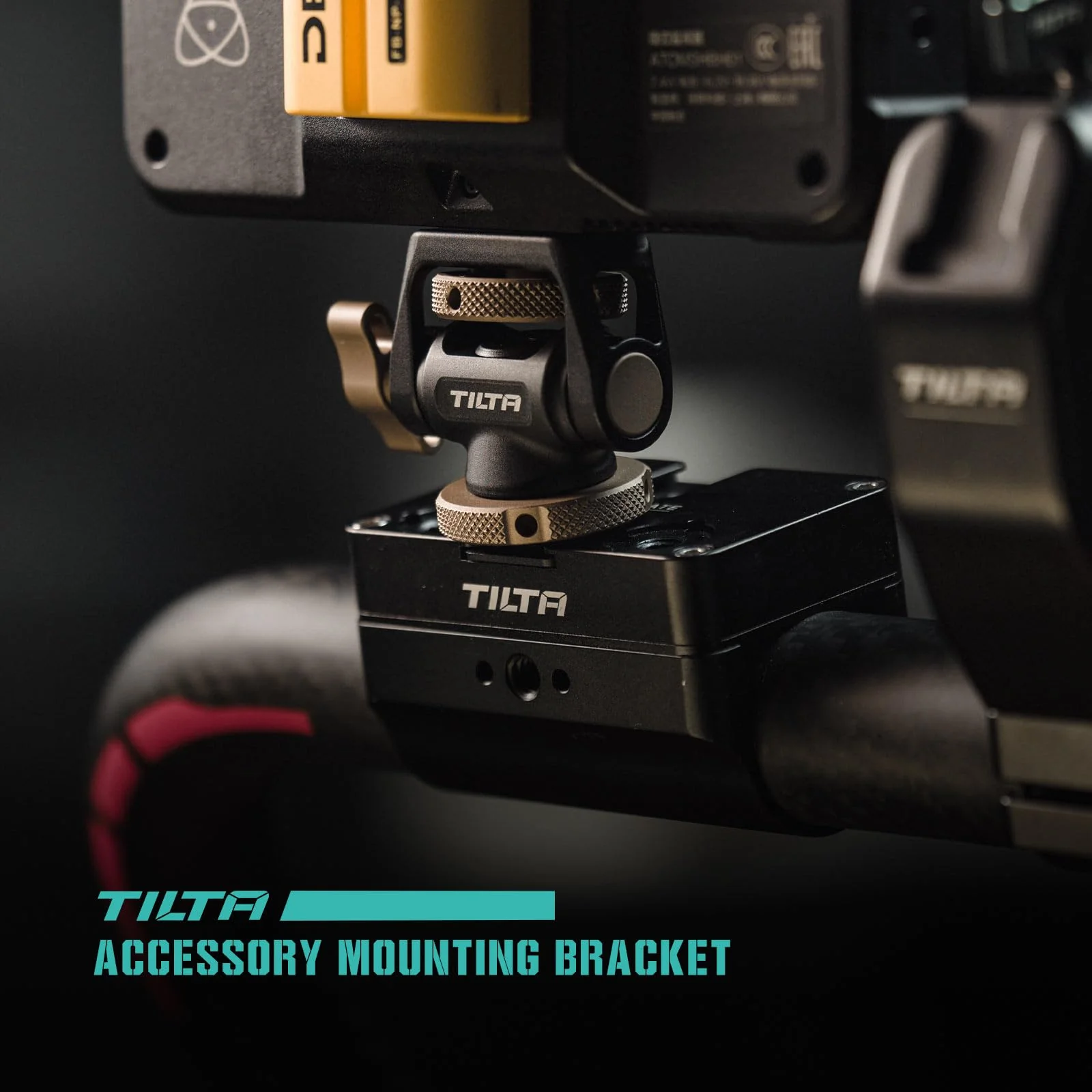 Tilta Camera Monitor Mounting Bracket | NATO Clamp Mount for External Monitor Accessories | Supports 4.4lb Load | 360° Rotation 175° Tilt | Aluminum Adjustable Locking Arm for Modular Camera Rigs - Image 2