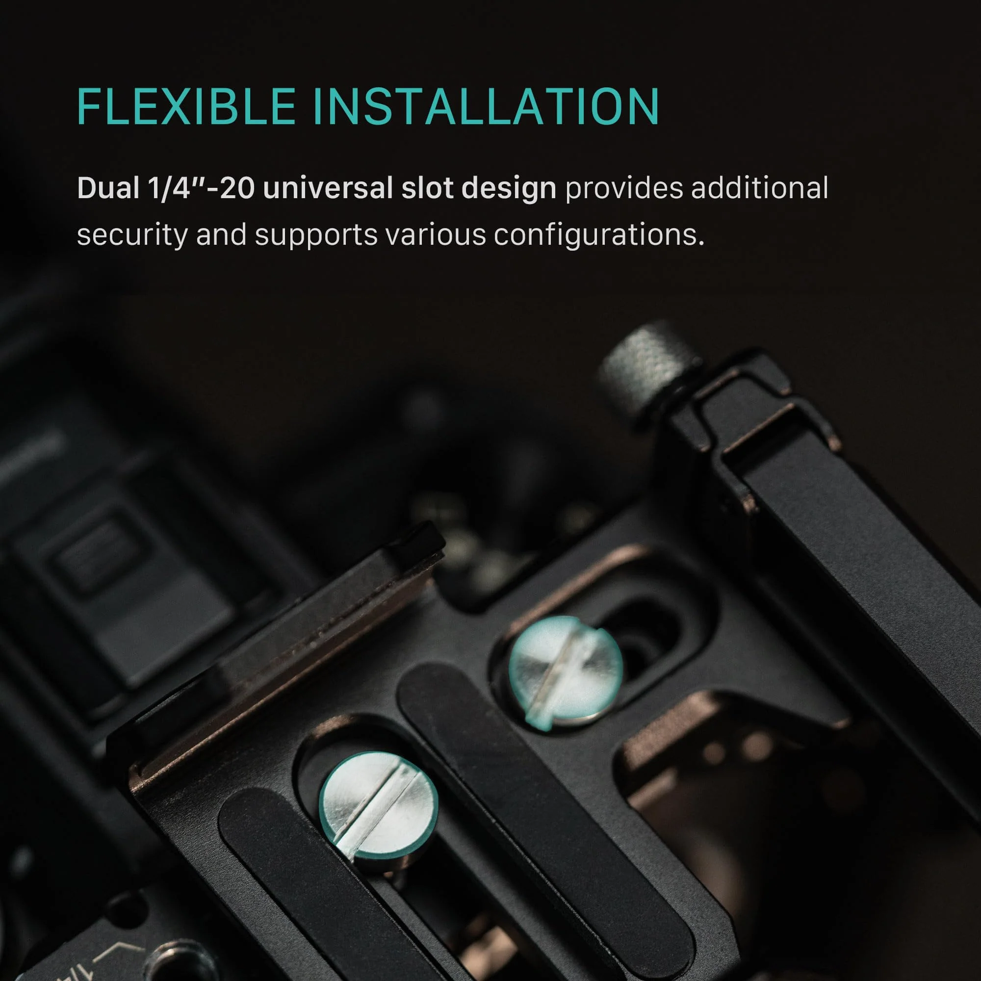 Tilta Universal SSD Drive Holder V2 - Black | Compatible with Most Camera Cages via 1/4"-20 Threads | Extendable Cable Clamp | Rubber Protection | Lightweight, Durable, & Portable Version 2 - Image 3