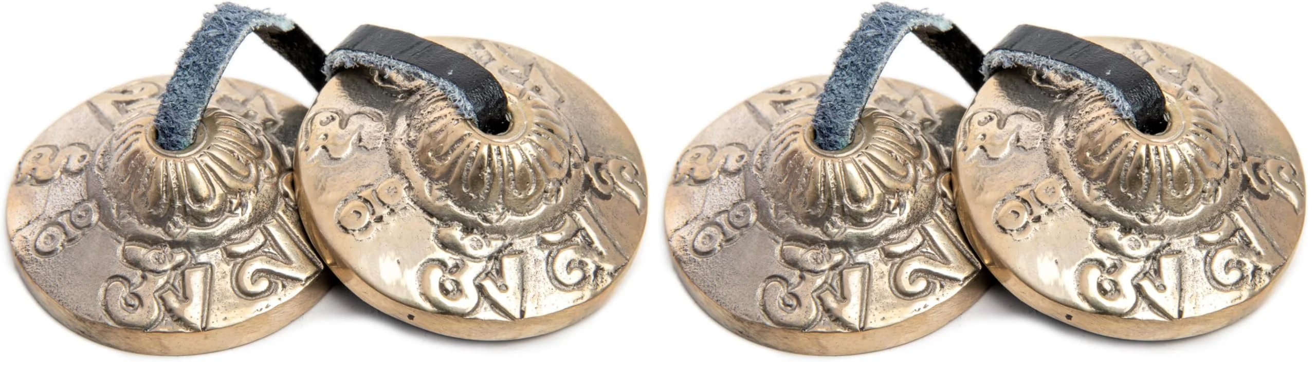 Tingsha Cymbals Bells - Easy To Play - Meditation Mindfulness Bronze Chime For Chakra Healing Sound Bath Spiritual Gifts Handcrafted Tibetan By Himalayan Bazaar (Pack of 2) 1.6 Inches (Pack of 2)