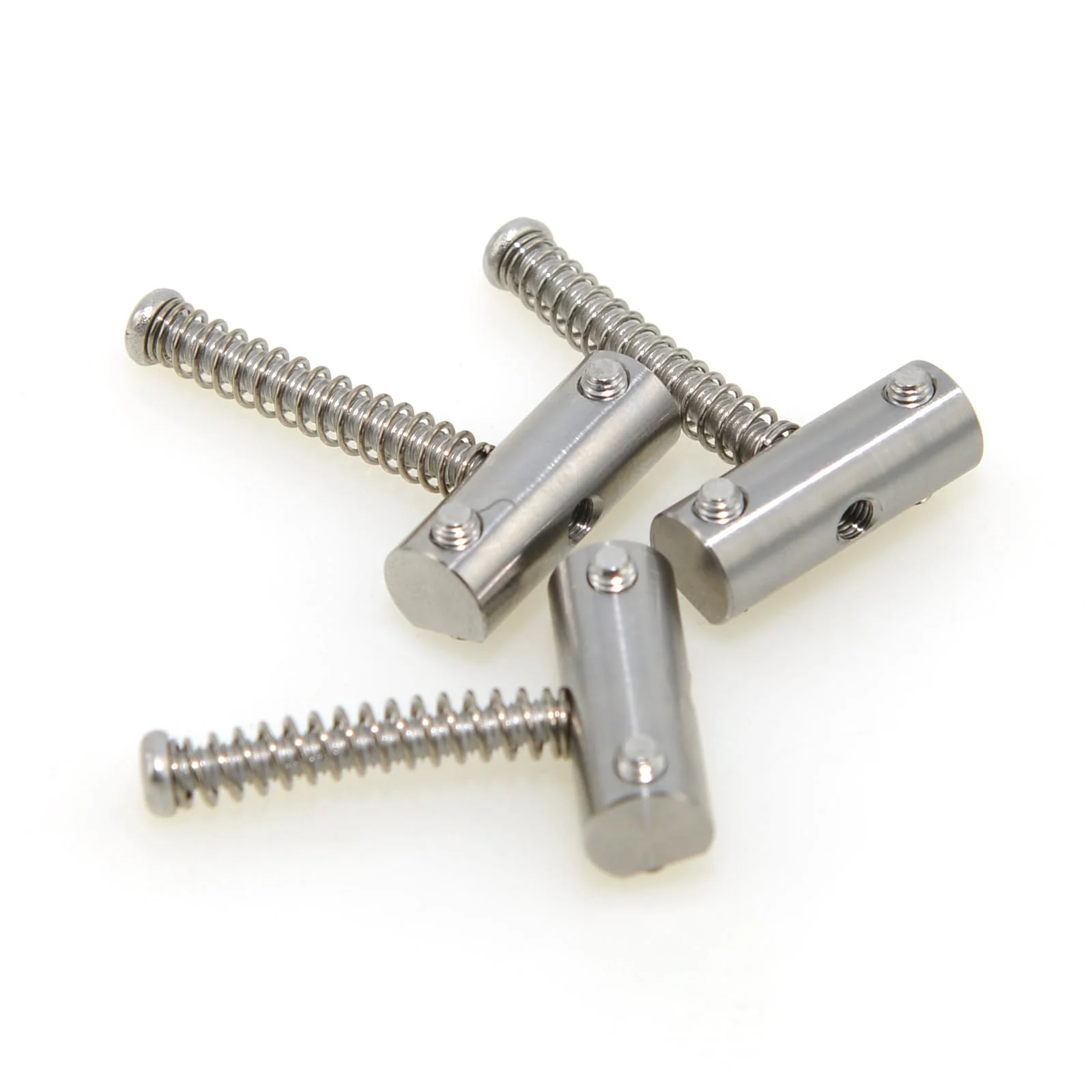 Titanium Alloy Compensated Bridge Saddles 10.8mm Barrel In-Tune Compatible with Fender Telecaster Vintage-Style Tele Bridge Saddle TL Electric Guitar Replacement Part - Image 2