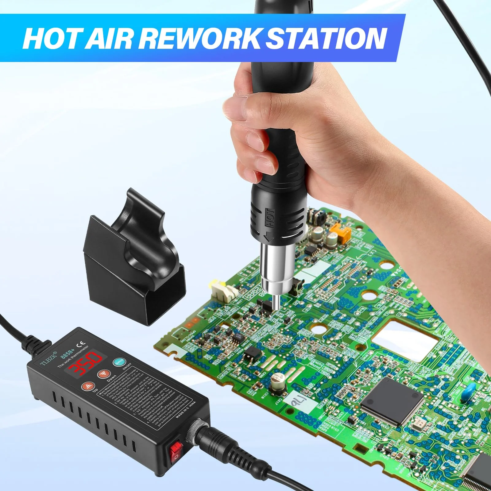 TLBZK Hot Air Soldering Station SMD Welding Machine Digital Display Heat Gun - Image 2