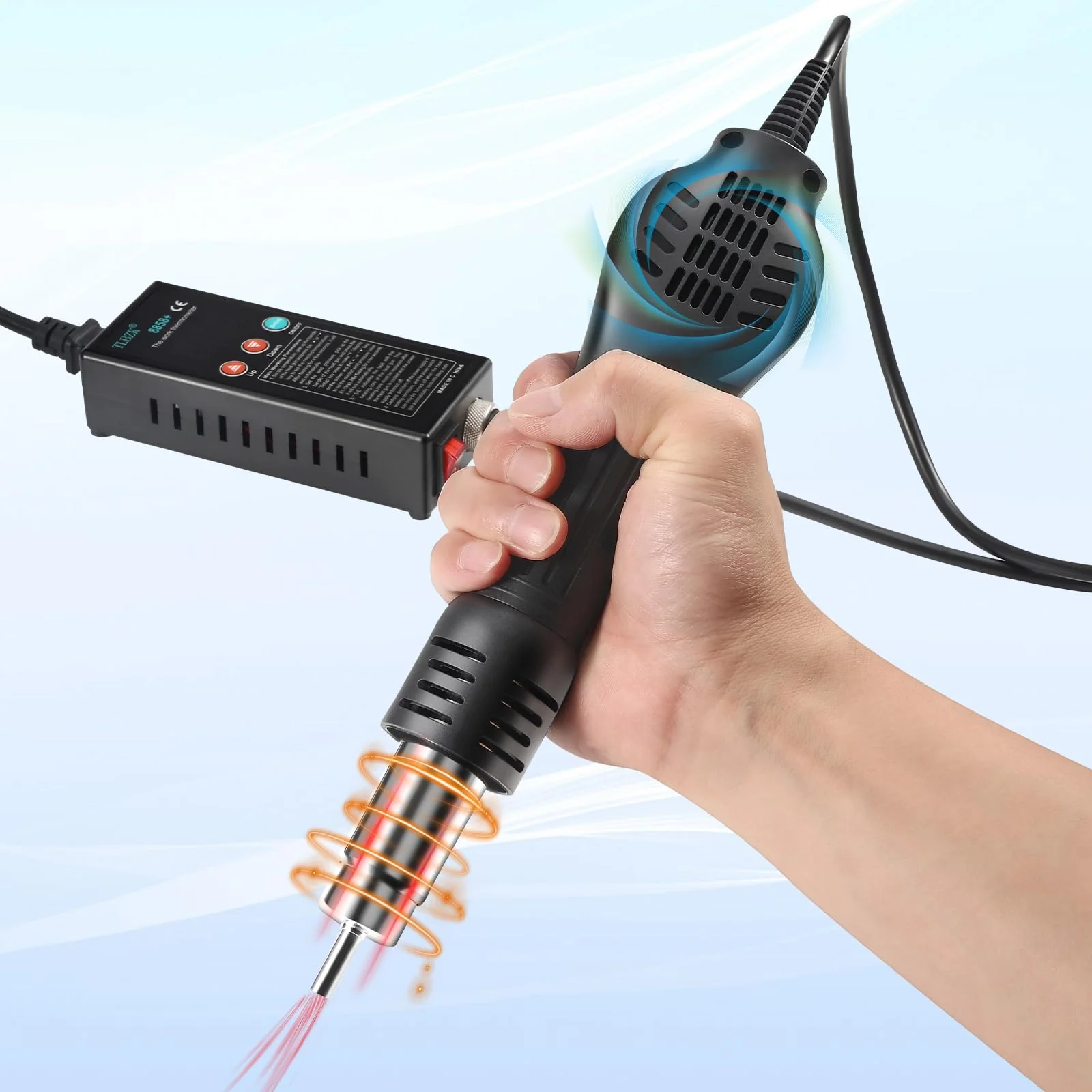 TLBZK Hot Air Soldering Station SMD Welding Machine Digital Display Heat Gun - Image 6