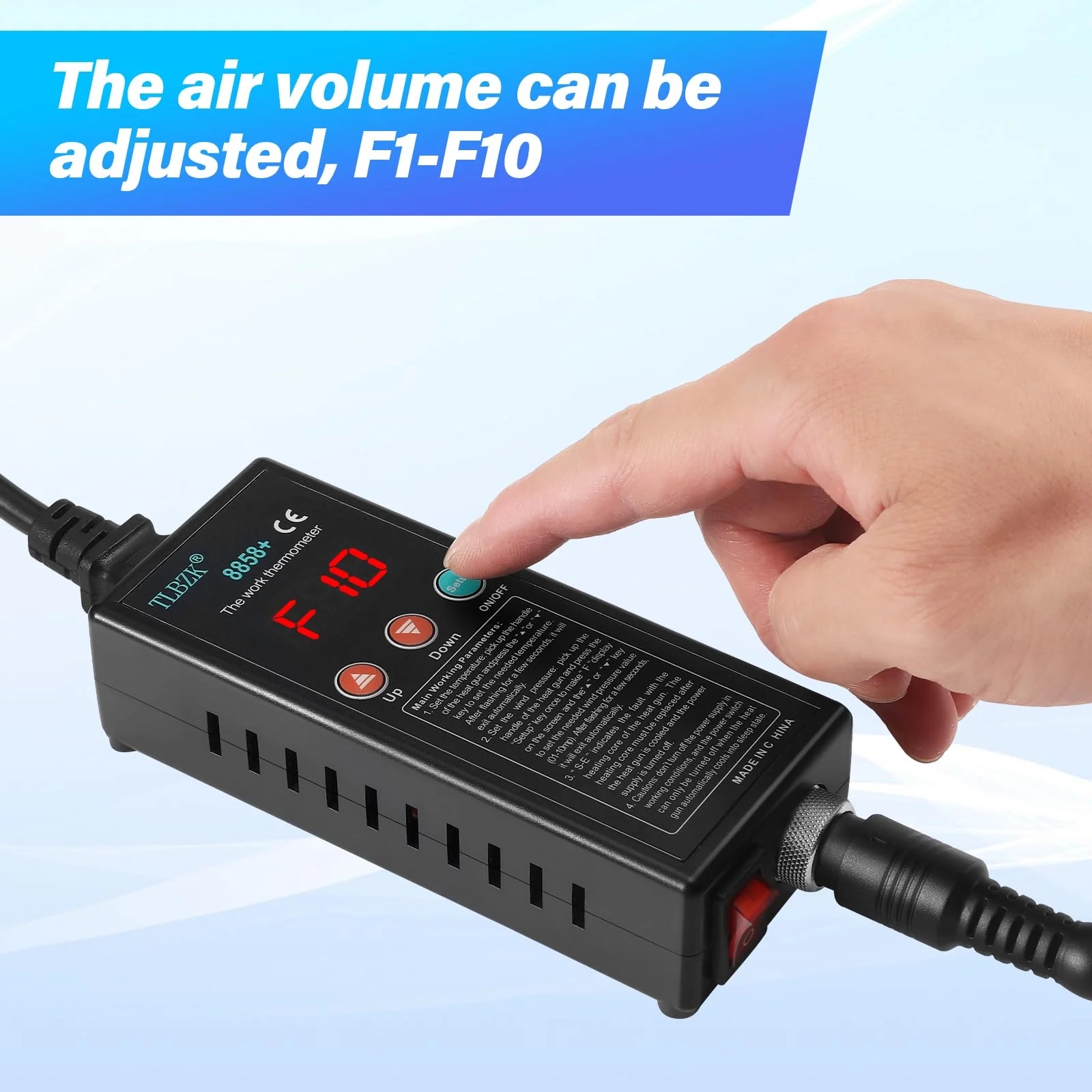 TLBZK Hot Air Soldering Station SMD Welding Machine Digital Display Heat Gun - Image 7
