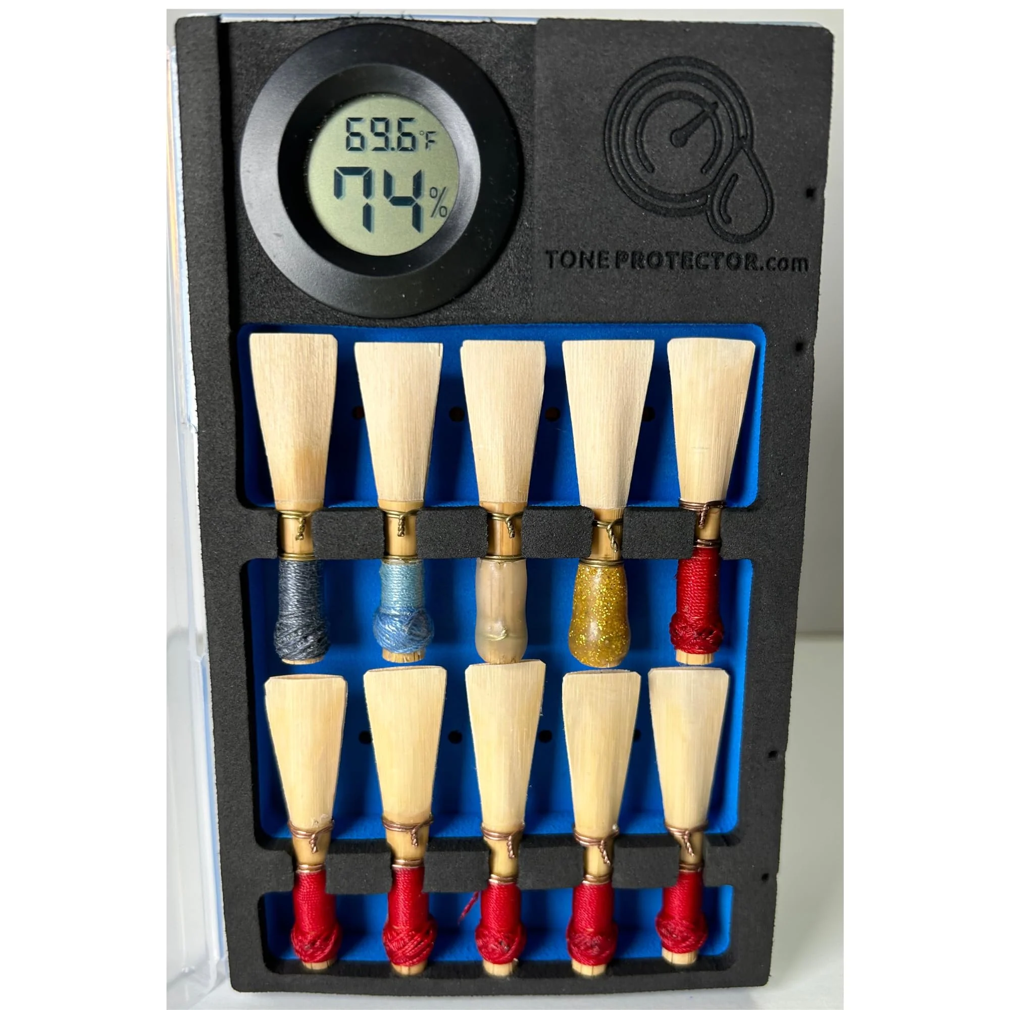 Tone Protector Reed Case for Bassoon Reeds: Digital Bassoon Reed Storage With Two-Way Humidity Control - Image 3