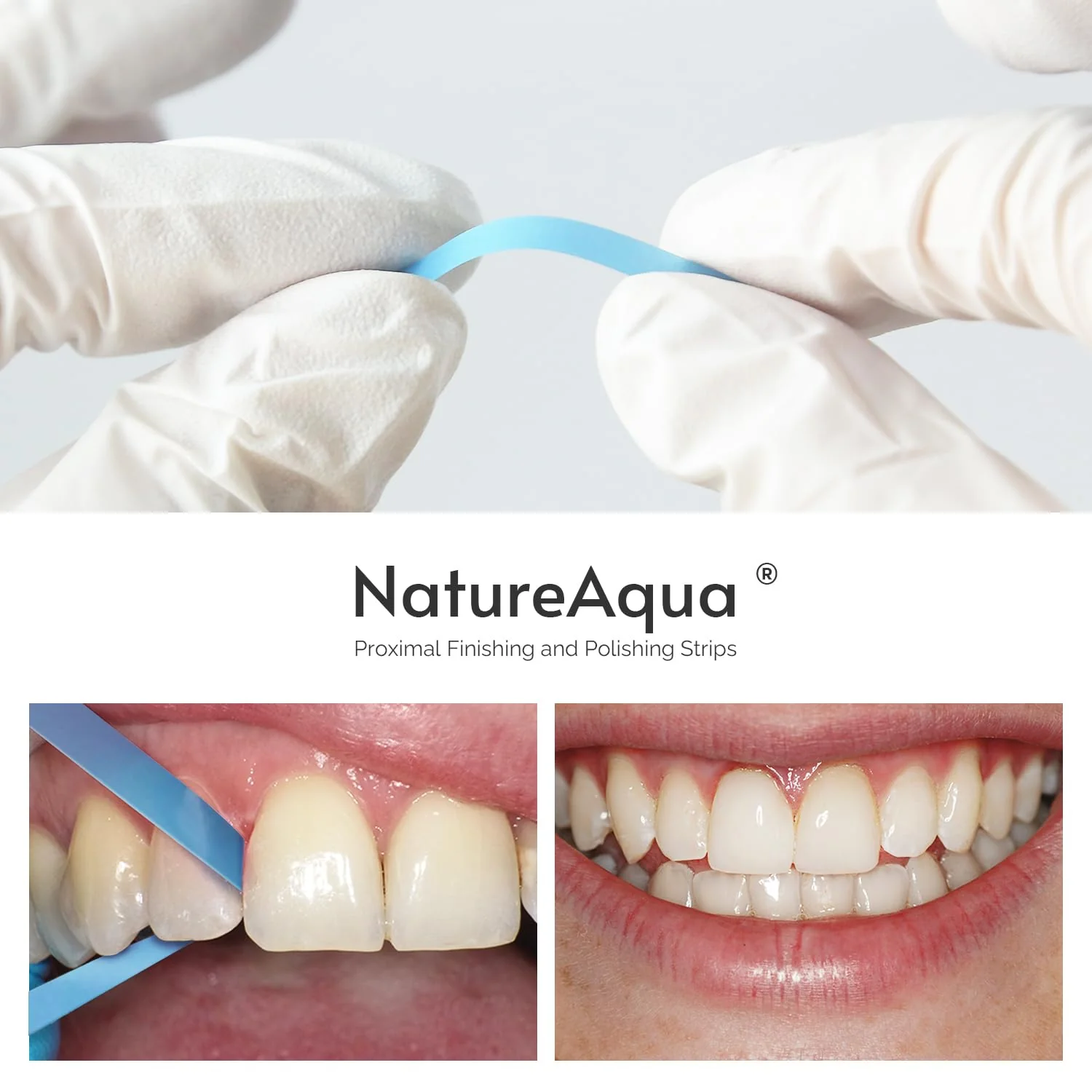 Tooth Sandpaper, Dental Polishing Strips, Size Fine - 30μm Size of Grains - 4 mm Width - 6 m/Rolls/Box, NatureAqua Resin Tooth Polishing Interdental Sanding Tool (Blue) Blue-4 mm width - Image 6