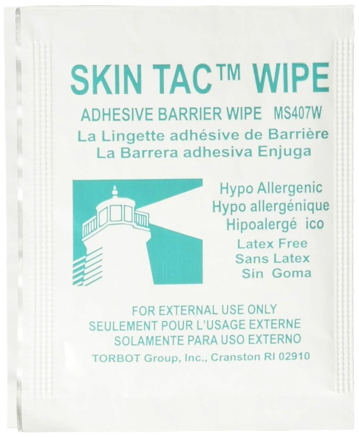 TORBOT Group Skin-Tac-H Adhesive Barrier Wipes, 50/Box Unscented 50 Count (Pack of 1)