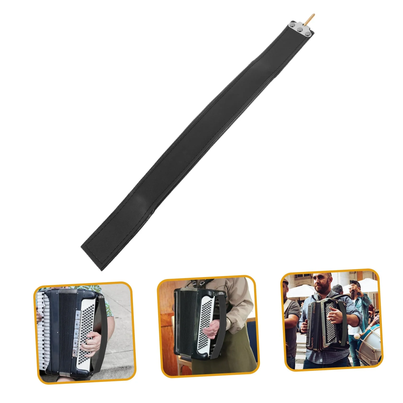 Toyvian Accordion Bass Strip Hand Strap Pu Simple - Image 6