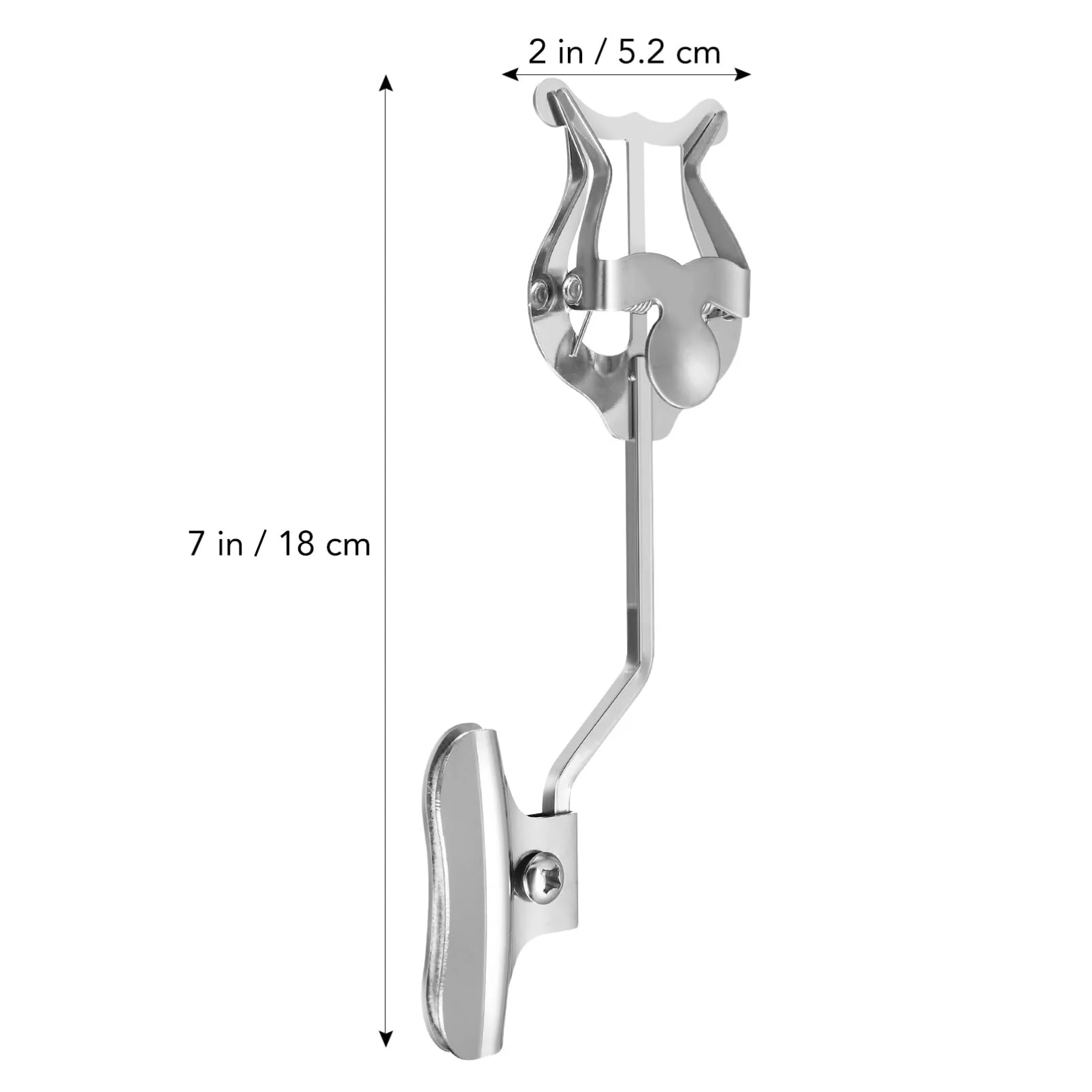 Toyvian Trombone Lyre Clip Trumpet Trombone Sheet Music Clip Trombone Lyre Sheet Clip Music Clamp-On Holder for Trombone Musicians (Silver) - Image 5