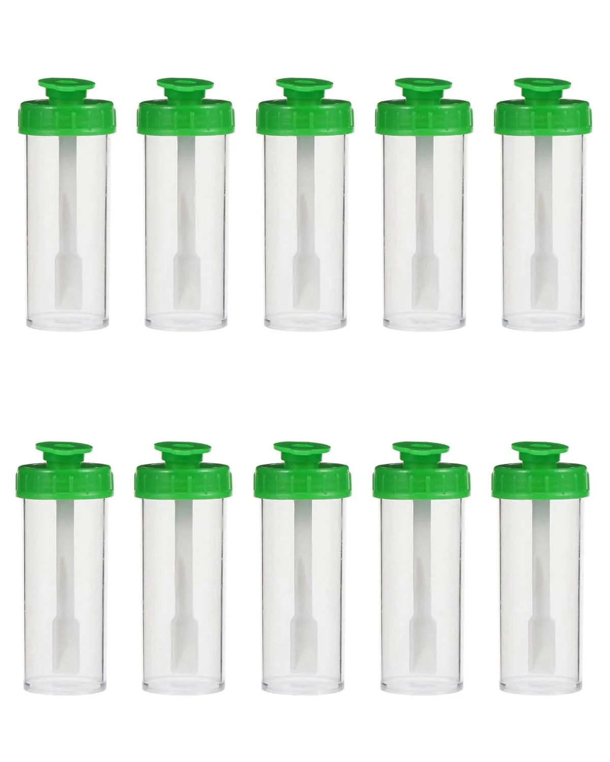 TPZORJX 10 pieces chair sample tubes, 15 ml stool sample tubes, cats and dogs waste tubes with spoon, testing for fecal tubes, examination tube for pets for testing