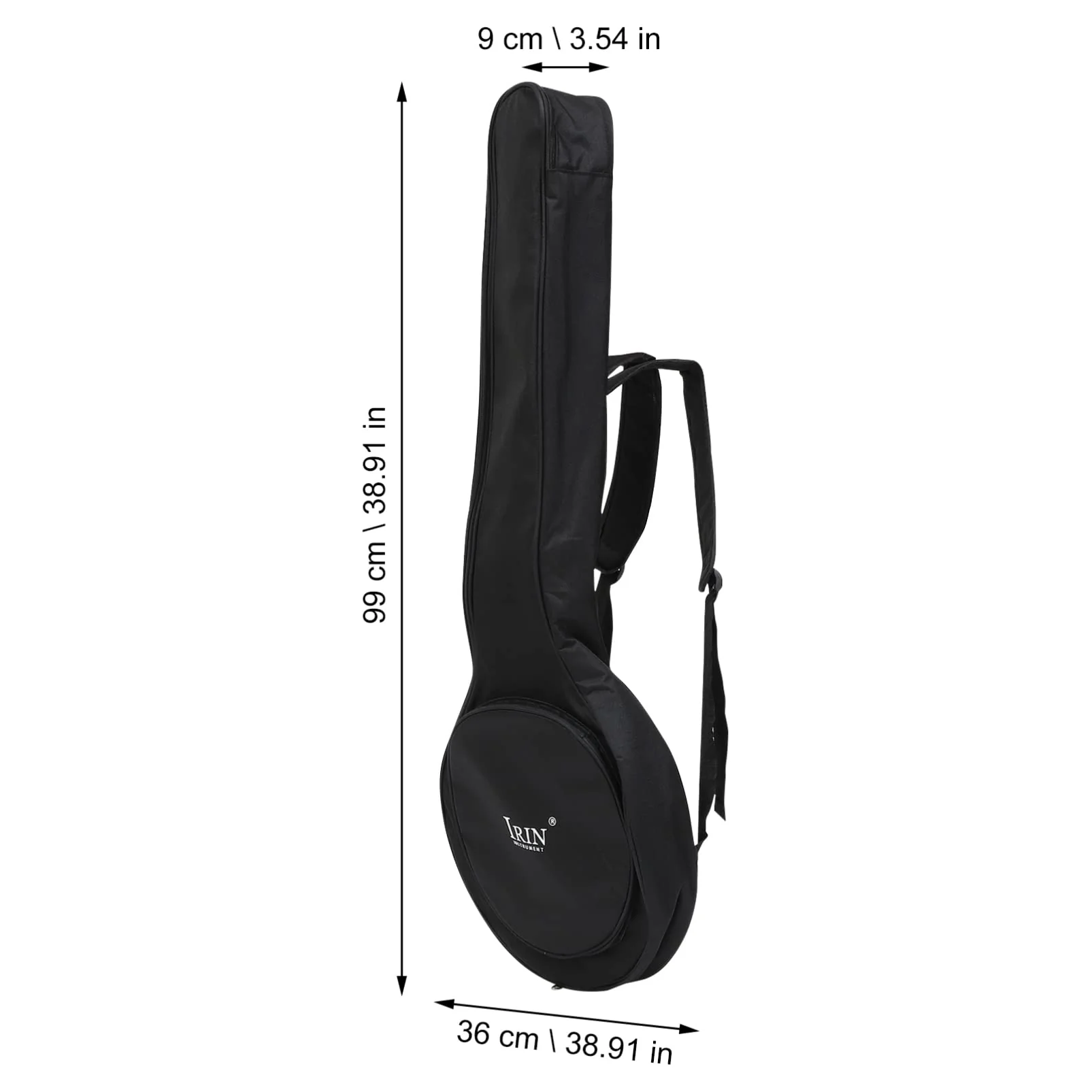 Travel Backpack Bag Padded Storage Resonator Black Resistant Accessories Banjo Back Bag Practical -resistant Full Size Pouch Case Banjos Gig Convenient - Xxcm Five Black Backpack - Image 3