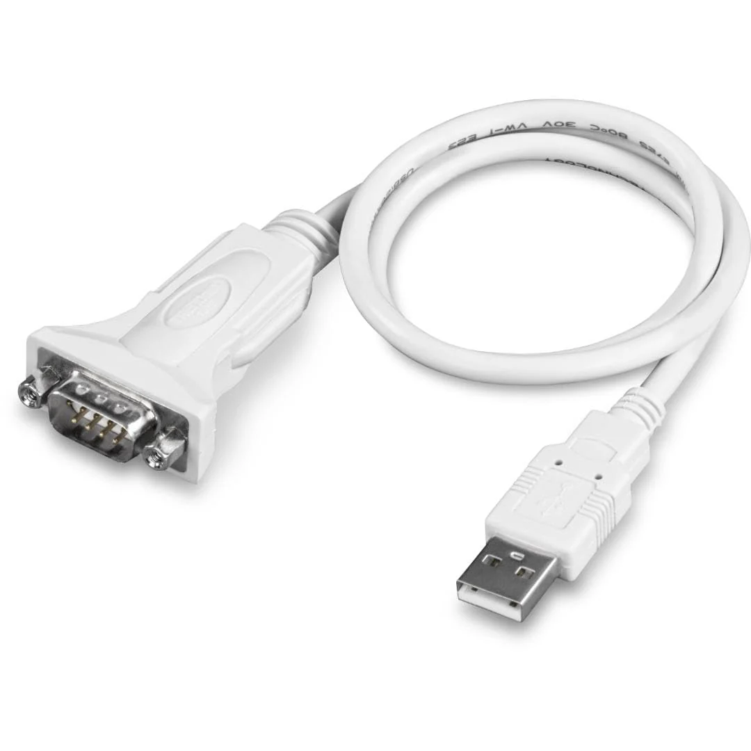 TRENDnet USB to Serial 9-Pin Converter Cable, Connect a RS-232 Serial Device to a USB 2.0 Port, Supports Windows & Mac, USB 1.1, USB 2.0, USB 3.0, 21 Inch Cable Length, Plug & Play, White, TU-S9 USB to Serial | 2ft