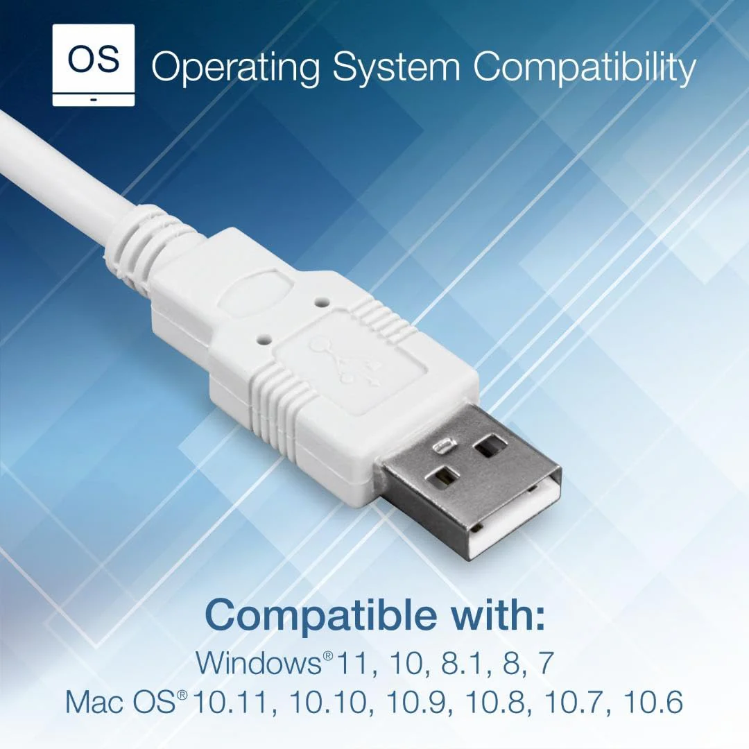 TRENDnet USB to Serial 9-Pin Converter Cable, Connect a RS-232 Serial Device to a USB 2.0 Port, Supports Windows & Mac, USB 1.1, USB 2.0, USB 3.0, 21 Inch Cable Length, Plug & Play, White, TU-S9 USB to Serial | 2ft - Image 6