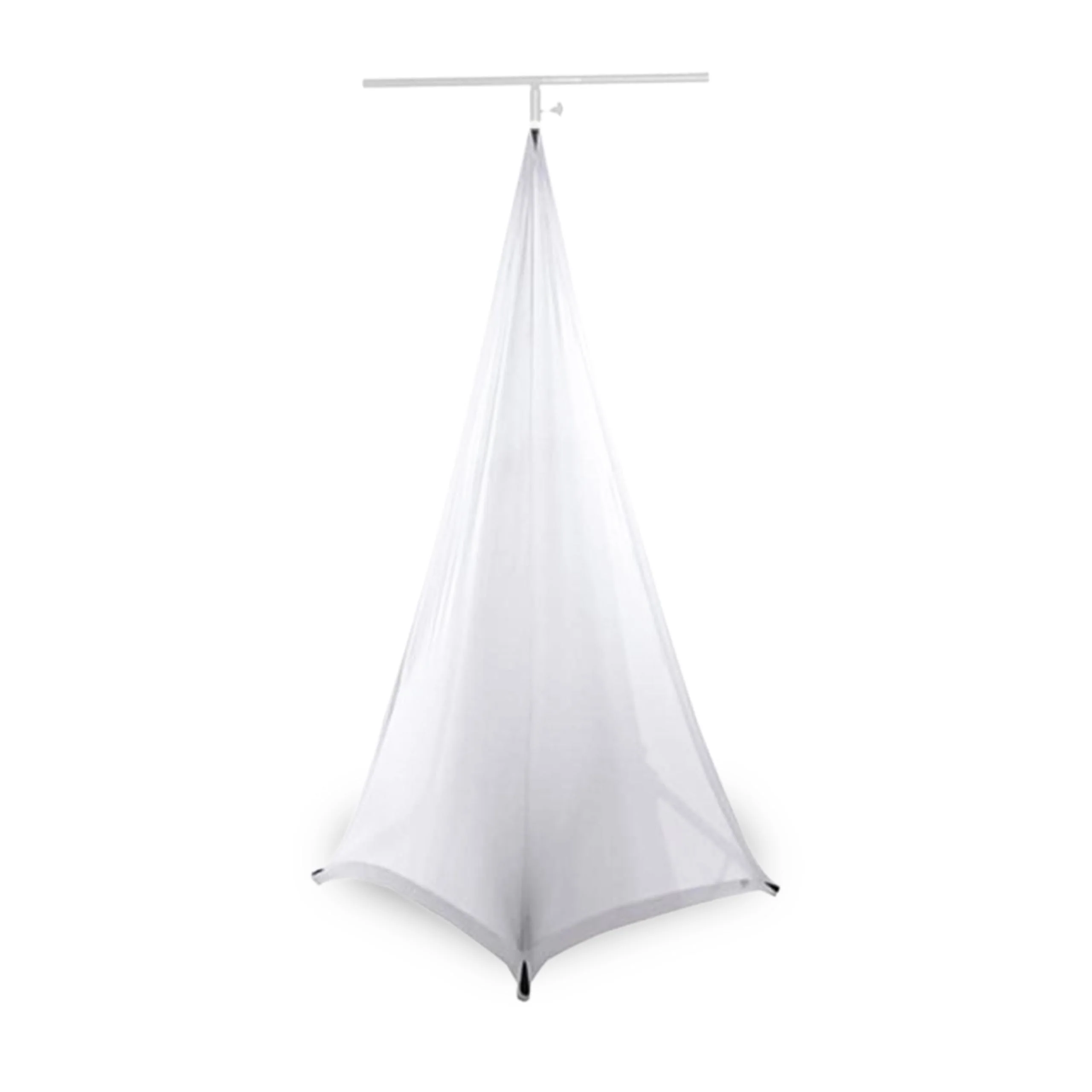 Tripod Lighting Stand Scrim with Open Back & Free Carry Bag for Event Lighting Outdoor, Concerts & Indoor Party Lights - Two-Sided, Heavy Duty, Flame Retardant & Wrinkle Free - White