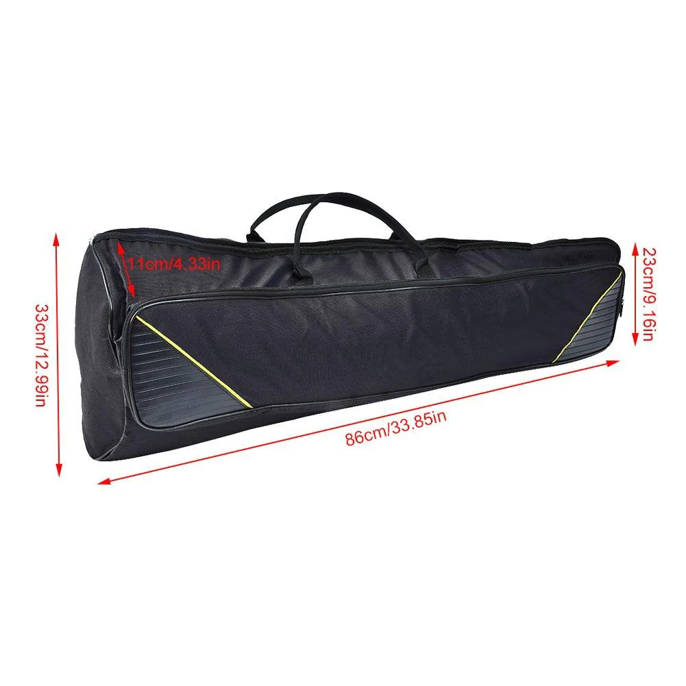 Trombone Bag, 3 Colors Portable Alto/Tenor Trombone Shoulders Bag Handbag Musical Instrument Accessories(BLACK) - Image 4