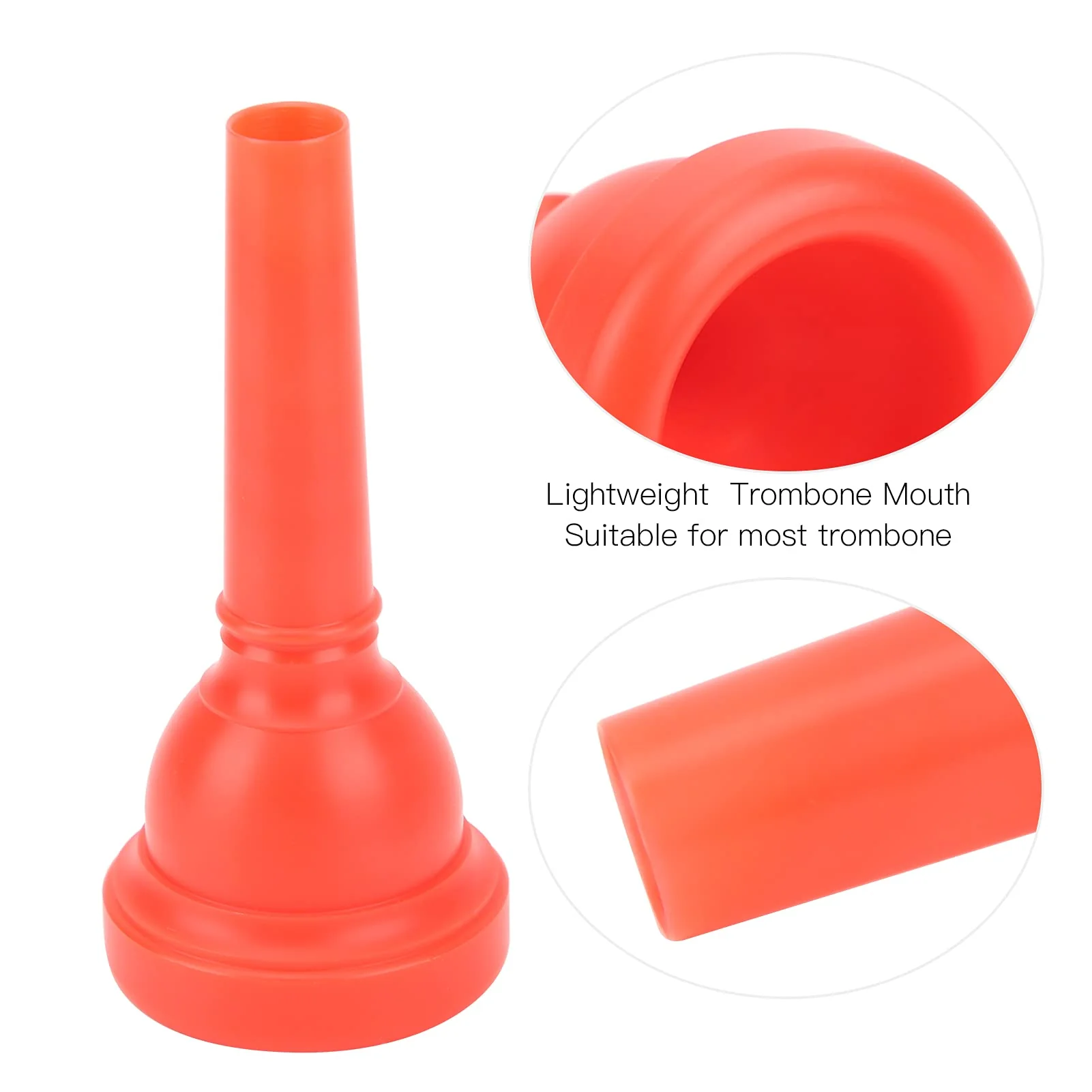 Trombone Mouthpiece ABS Trombone Mouth Trombone Player Beginners Instruments Accessories MT‑22(red) - Image 4
