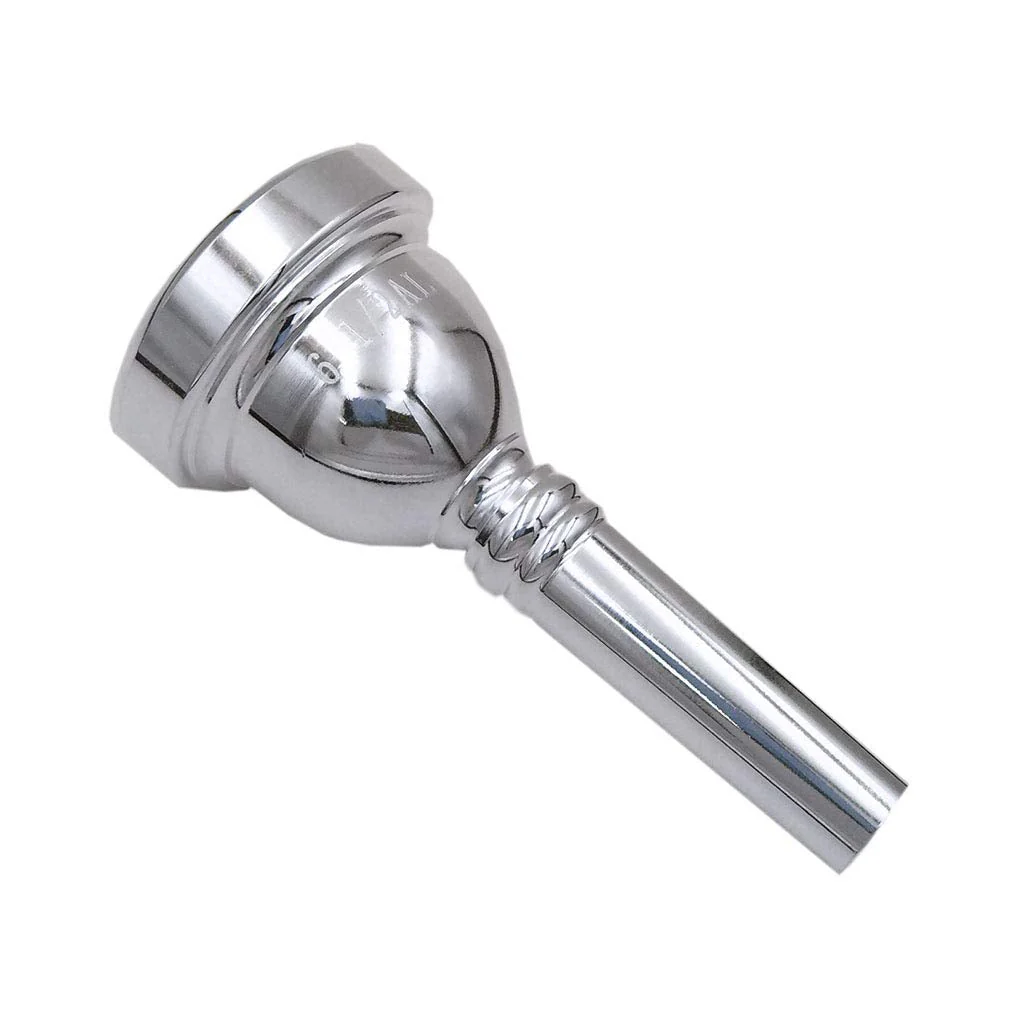 Trombone Mouthpiece，Baritone and Euphonium Mouthpiece，Silver Plated (6 1/2AL-Silver) 6 1/2AL-Silver - Image 5
