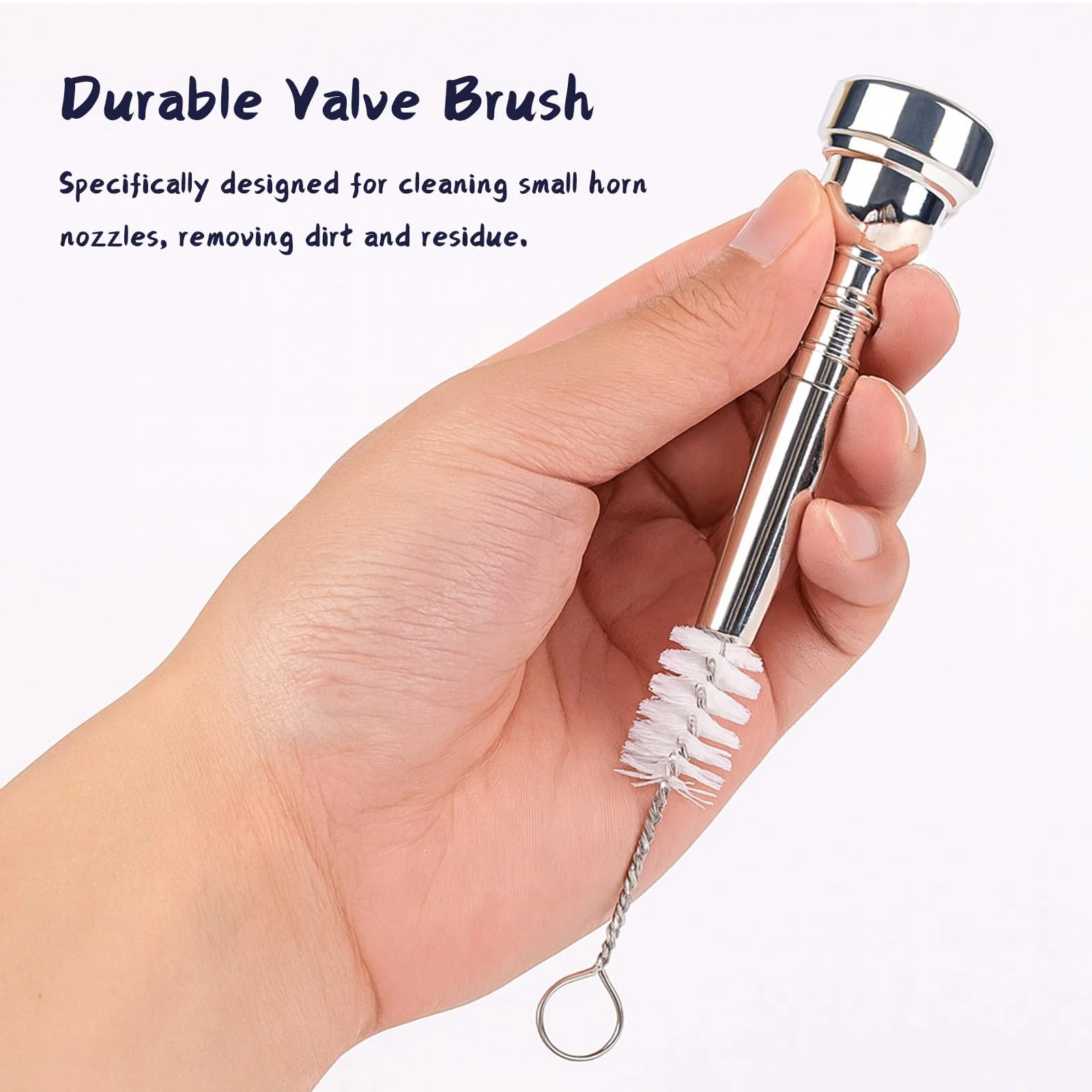 Trumpet Cleaning Kit, Clean and Care Horn, Trumpet Valve Oil Kit with Valve Oil, Slide Grease, Cork Grease, Cleaning Cloth, Mouthpiece/Valve/Bore Brushes, Polishing Cloth - Image 3