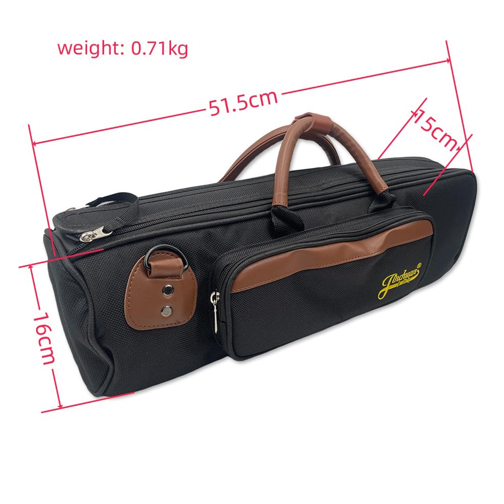 Trumpet Gig Bag, Durable and Lightweight Instrument Case, Oxford Cloth with Comfortable Shoulder Strap and Leather Gripped Handle, Easy to Carry,0.71kg Trumpet Bag - Image 2
