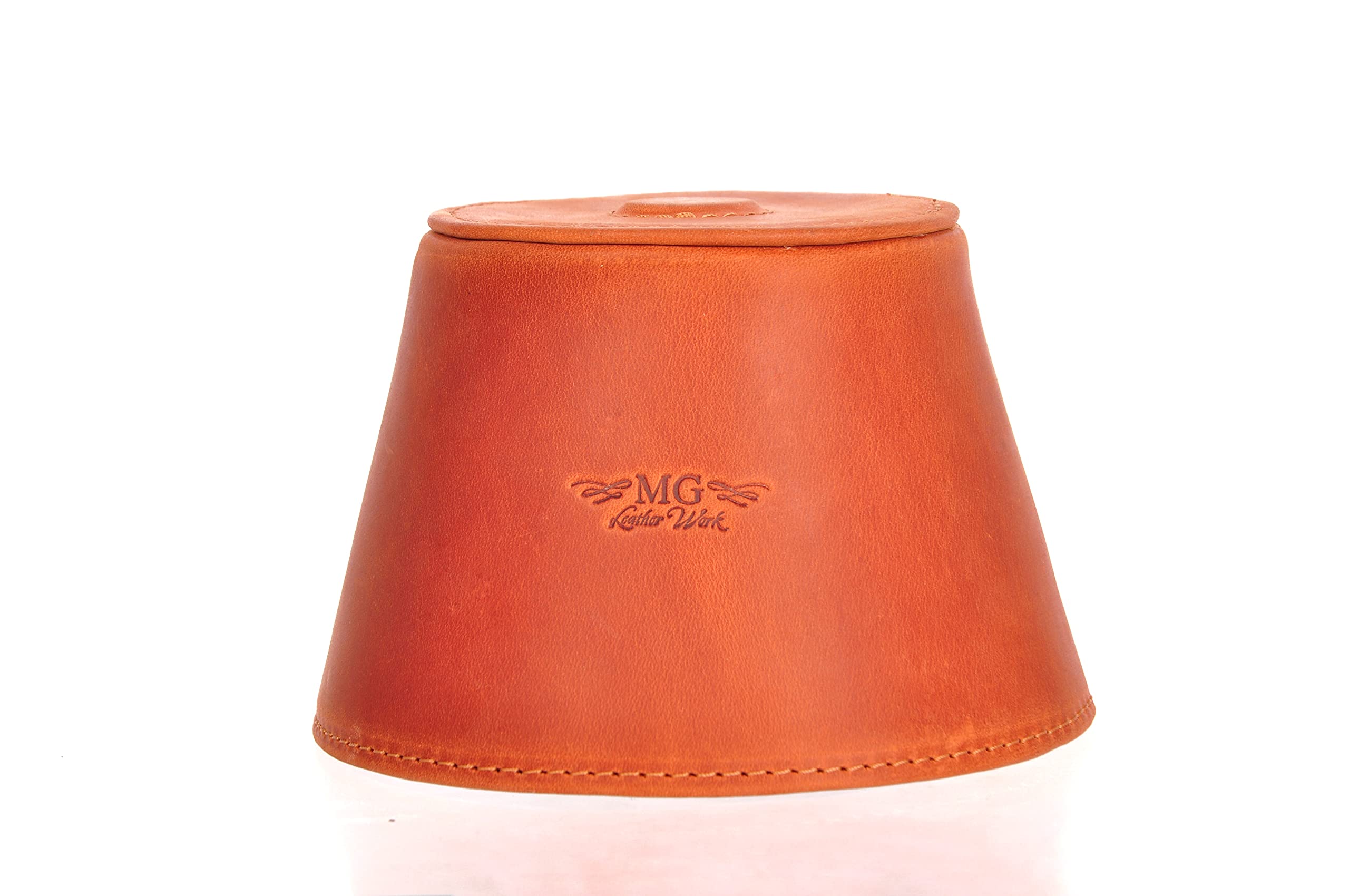 Trumpet magnetic mute, lightweight leather mute for jazz and classical trumpeters MG Leather Work (Trumpet, Brown) Trumpet - Image 2