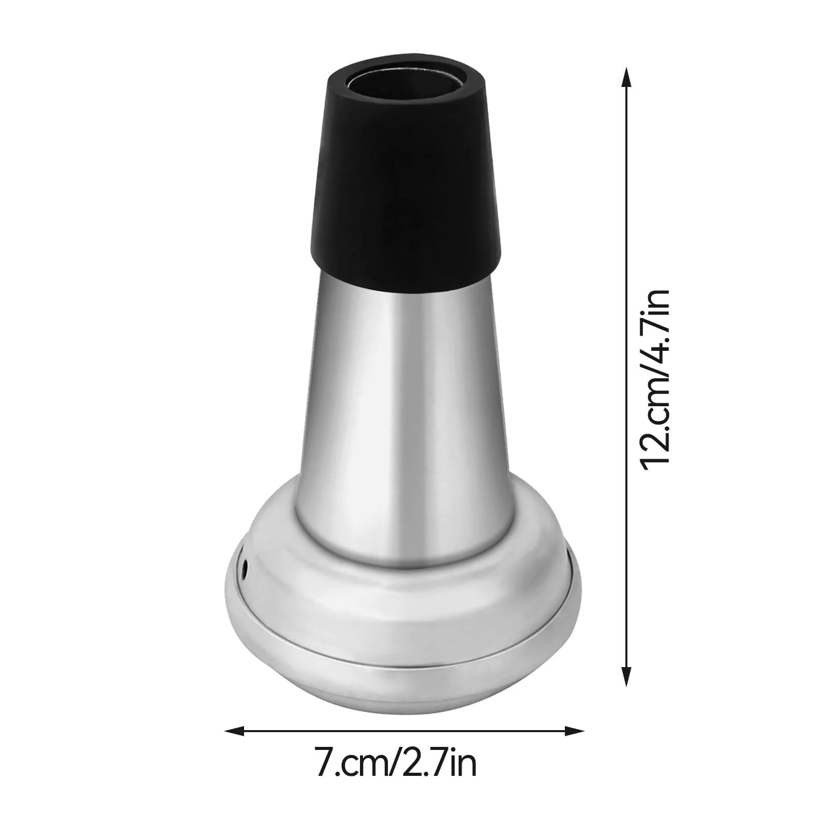 Trumpet Mute, Aluminum Trumpet Straight Mute, Pocket Trumpet Practice Mute Practice Mute Trumpet Muffler Silencer Trumpet Mutes Silencer for Jazz Classic,Beginners and Students - Image 5