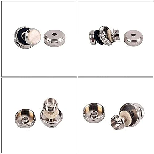 Trumpet Repair Kit Trumpet Finger Buttons Valve Cap Screw Drain Valve Key Piston Spring Trumpet Valve Replacement Parts Silver - Image 5